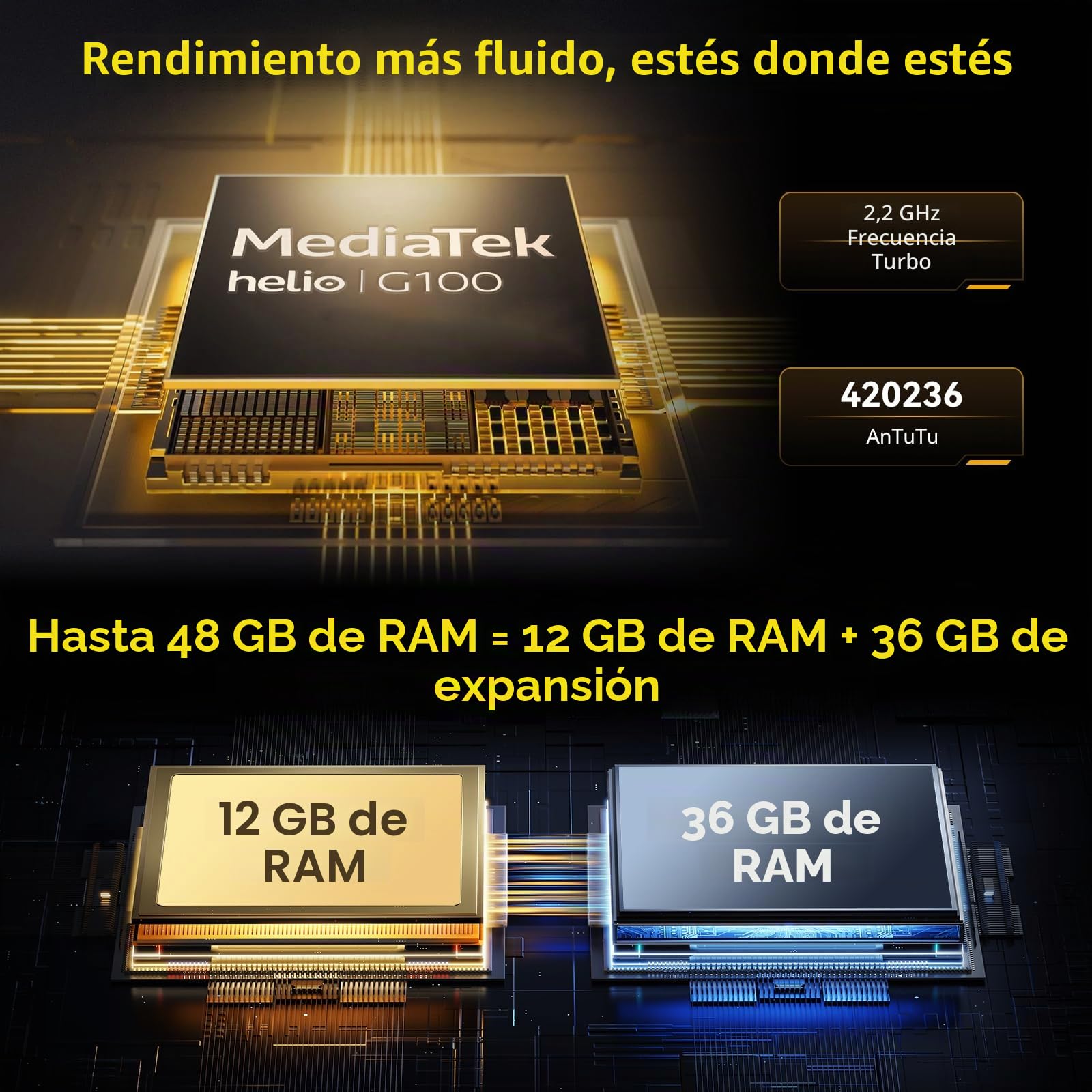 Blackview ROCK 5 Android 16 Movil Irrompible, 20000mAh Movil Resistente, 48(12+36)GB+256GB/2TB Móvil Rugerizado, 108MP AI Cámara, 6.78" FHD+ Display 120Hz IP69K Impermeable, NFC/OTG/GPS/3Años Garantía