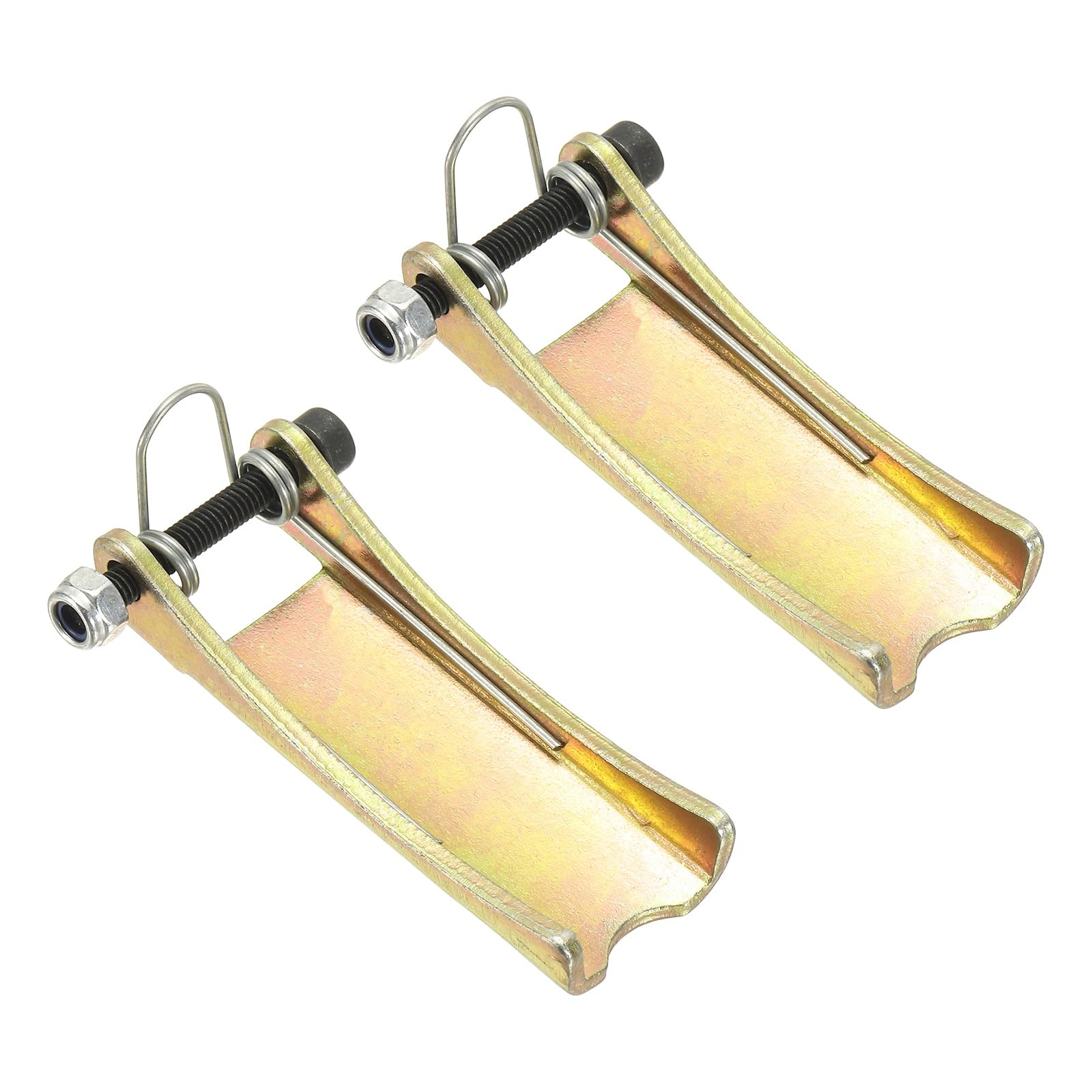 sourcing map 2Pcs Hook Safety Latch Kit, 63mm x 22mm Carbon Steel Towing Receiver Hitch Replacement for Clevis Truck Trailer Crane Towing Lifting Hook (2.5mm Thick, 2 Ton)