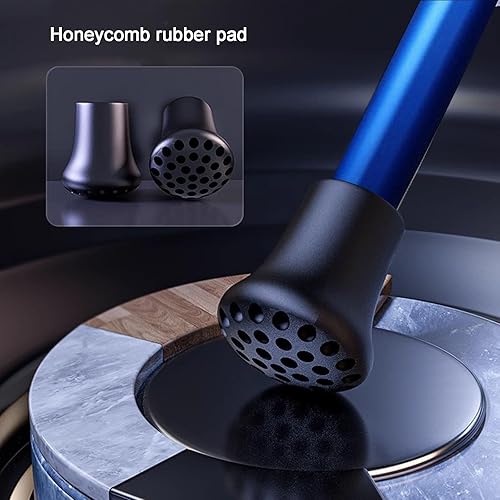 Miniatura 7 de Bastón de aleación de titanio compacto y duradero con mango giratorio, mecanismo de bloqueo de seguridad y correa de muñeca para mayor seguridad(116)