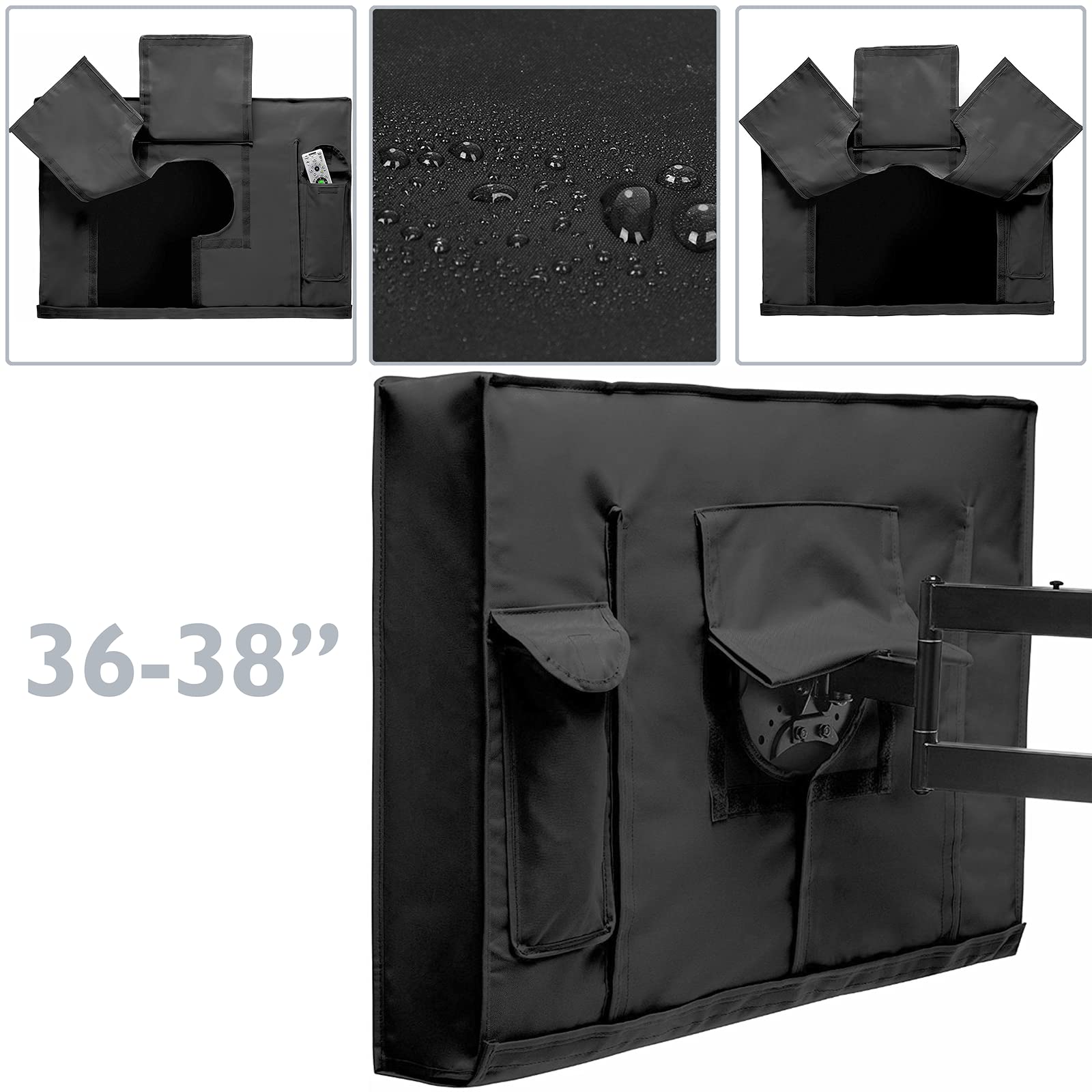 PrimeMatik - Funda Cubierta Protectora Exterior para Pantalla Plana Monitor TV LCD de 36-38" 94x62x13 cm