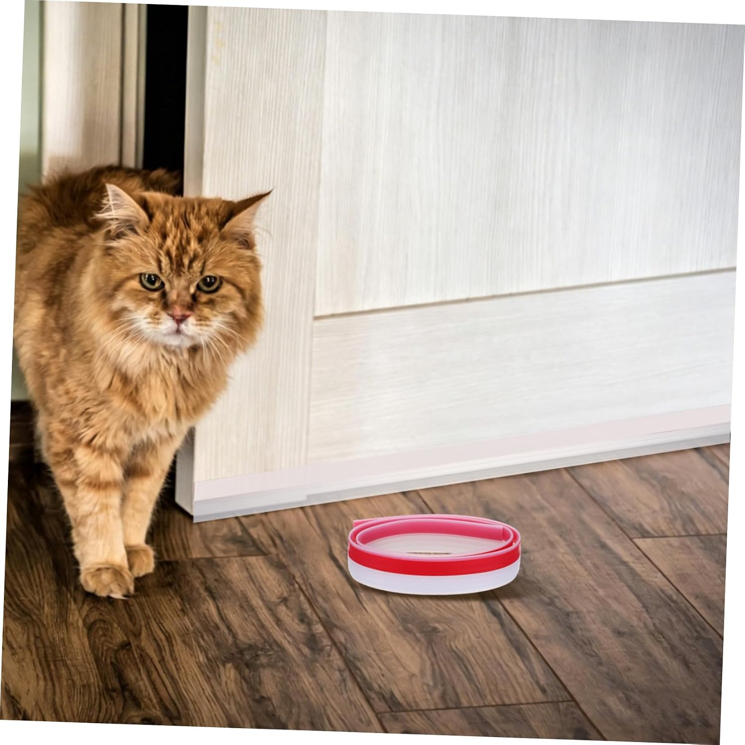 Cabilock Silicone Door Draft Stopper Strip 40" Self-Adhesive Weather Stripping Seal Soundproofing Windproof for Room Door Opening to 28mm