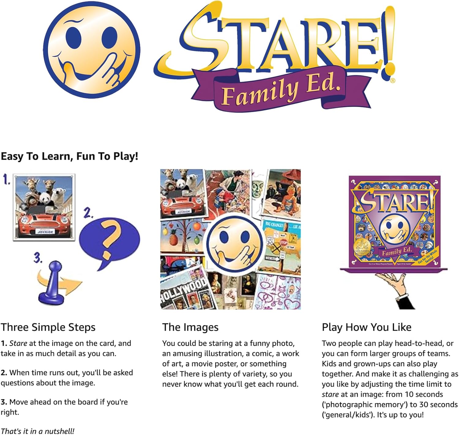 Stare - Fun Game of Visual Recall Where Quirky Image Cards Challenge Players' Minds – Classic for Adult & Family Game Night - Image 6