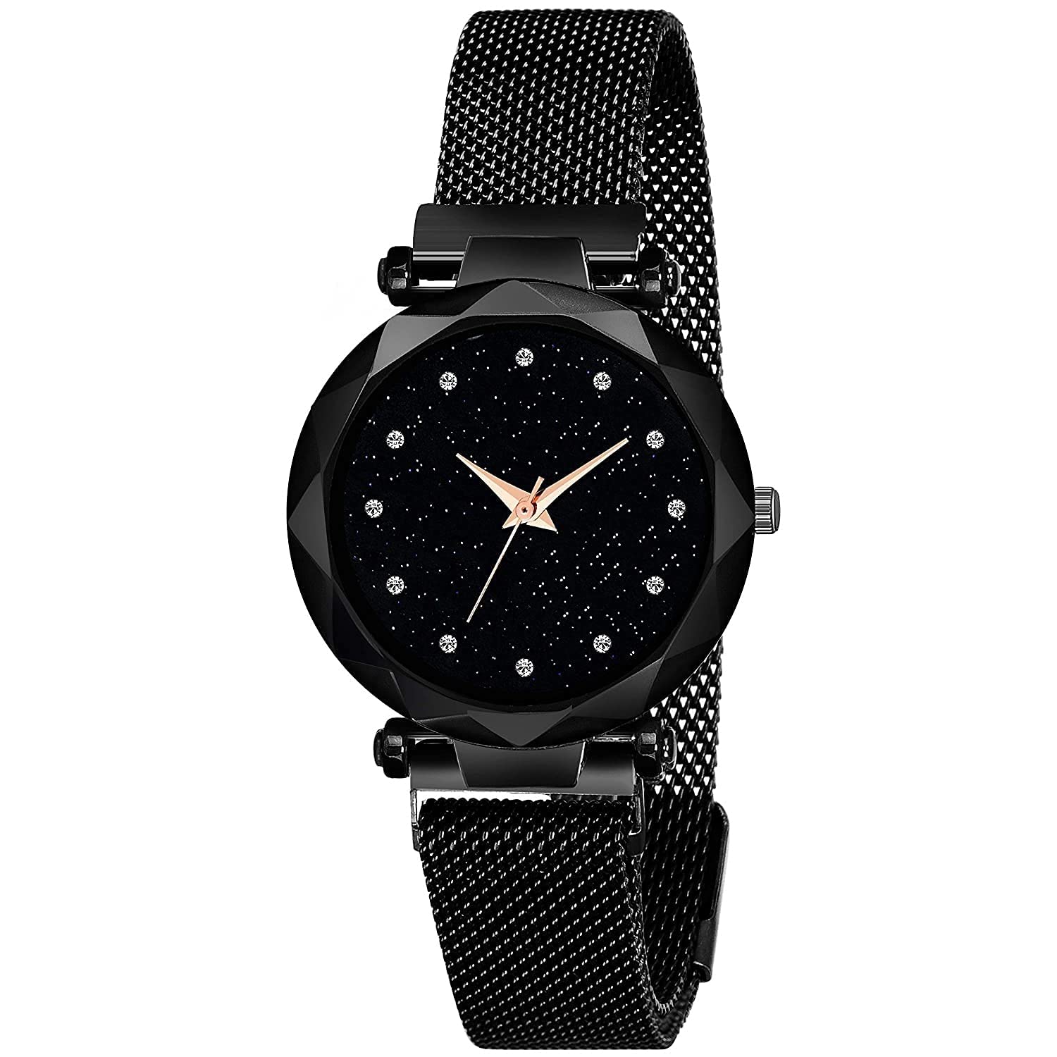 FRIEDRICH Stainless Steel Analog Magnet Belt Girls & Womens Watch (Black Dial Black Colored Strap) (B08R98M8RV) Amazon Price History, Amazon Price Tracker