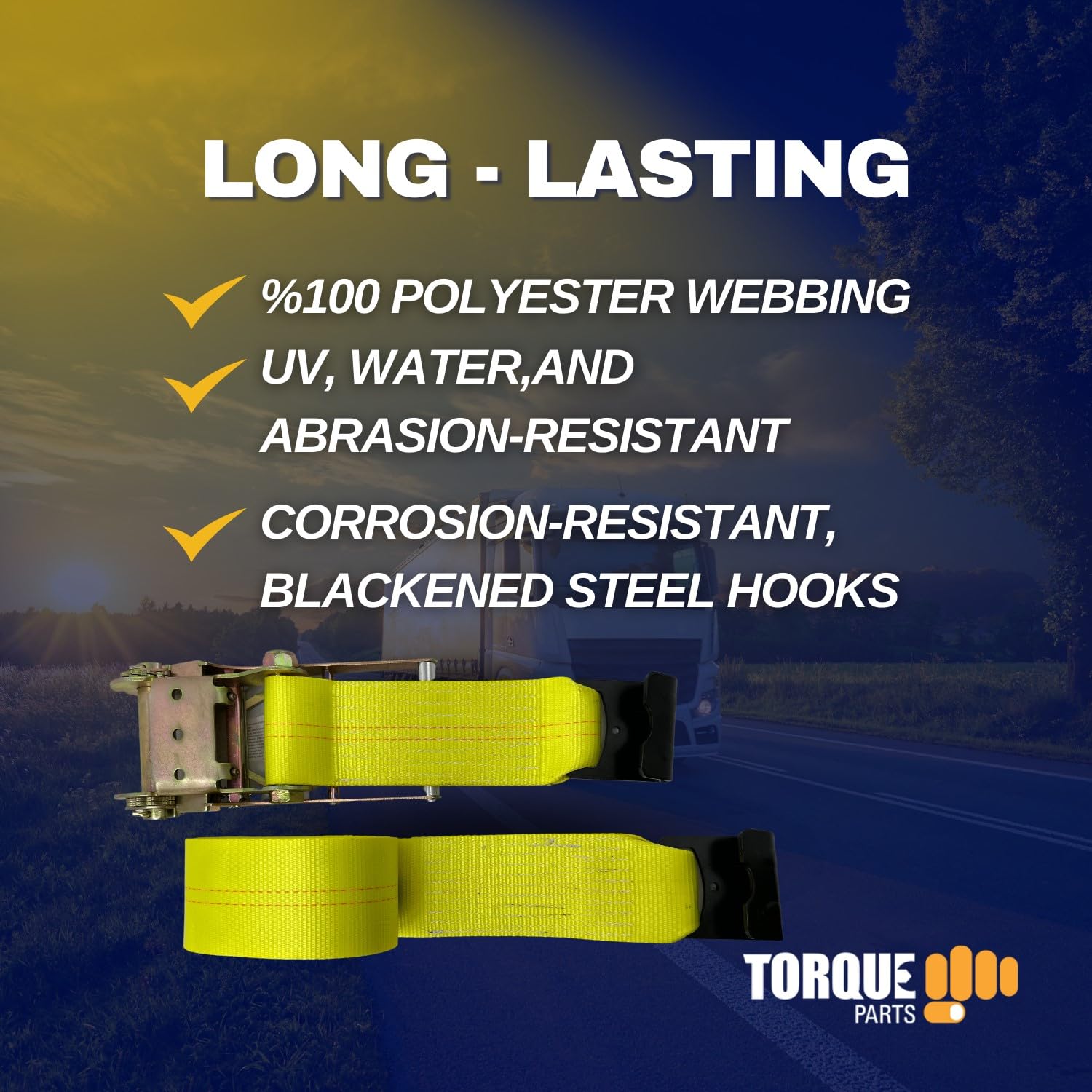 Torque Heavy Duty Straps Winch/Ratchet
