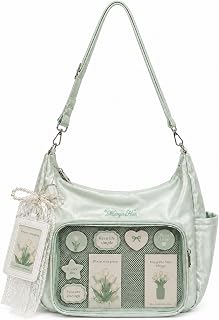 Kawaii Ita Bag Crossbody Lace Messenger Bag for Women Pin Display Bag,Cute Japanese Lolita Shoulder Ita Purse