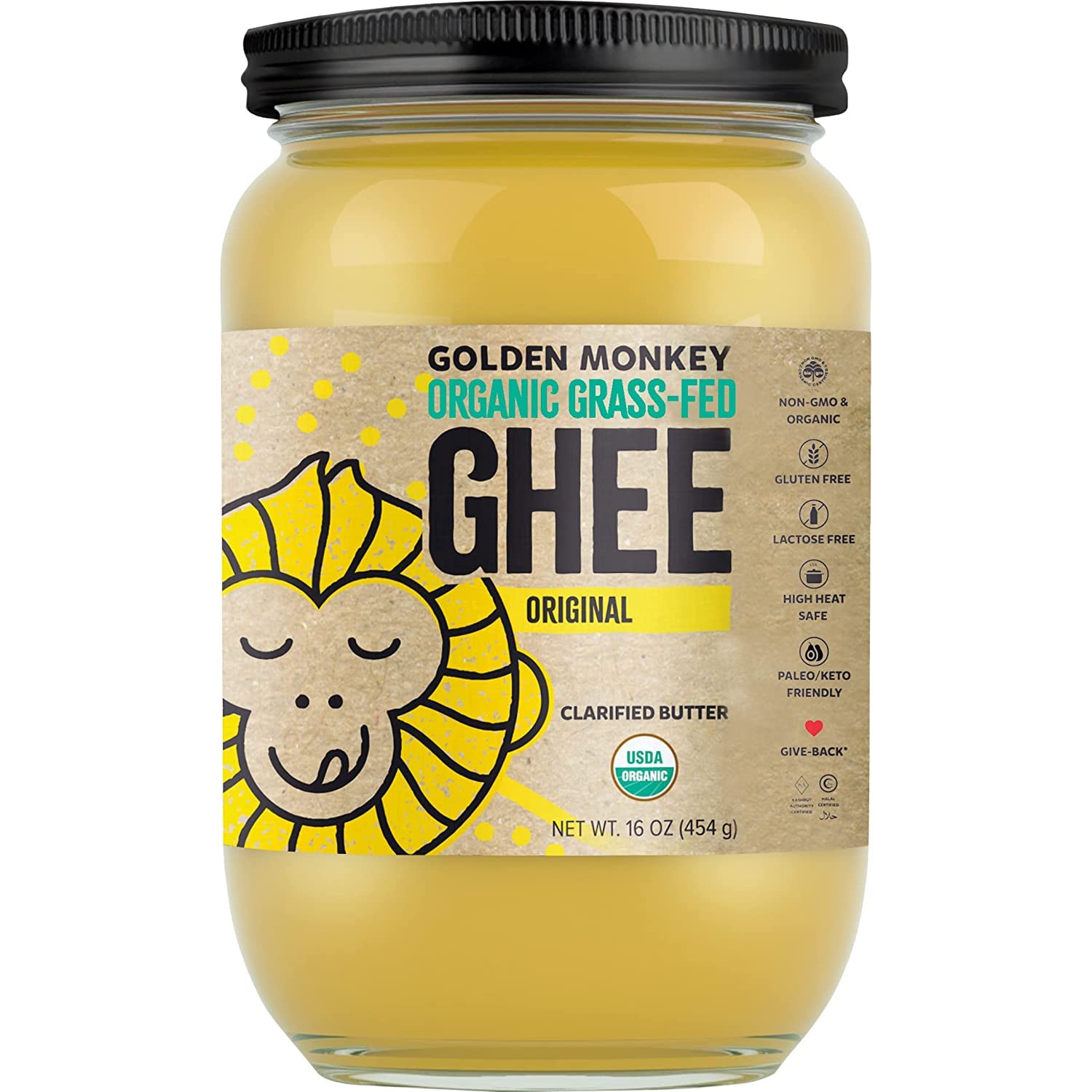 Buy Ghee Butter Grass Fed Clarified 16 Oz Ghee Butter Unsalted