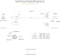Vista 6 de StarTech.com Cable de alimentación de computadora de 3 pies (3.3 ft), NEMA 5-15P a ángulo recto C13, 10A 125V, 18AWG, cable de alimentación de CA