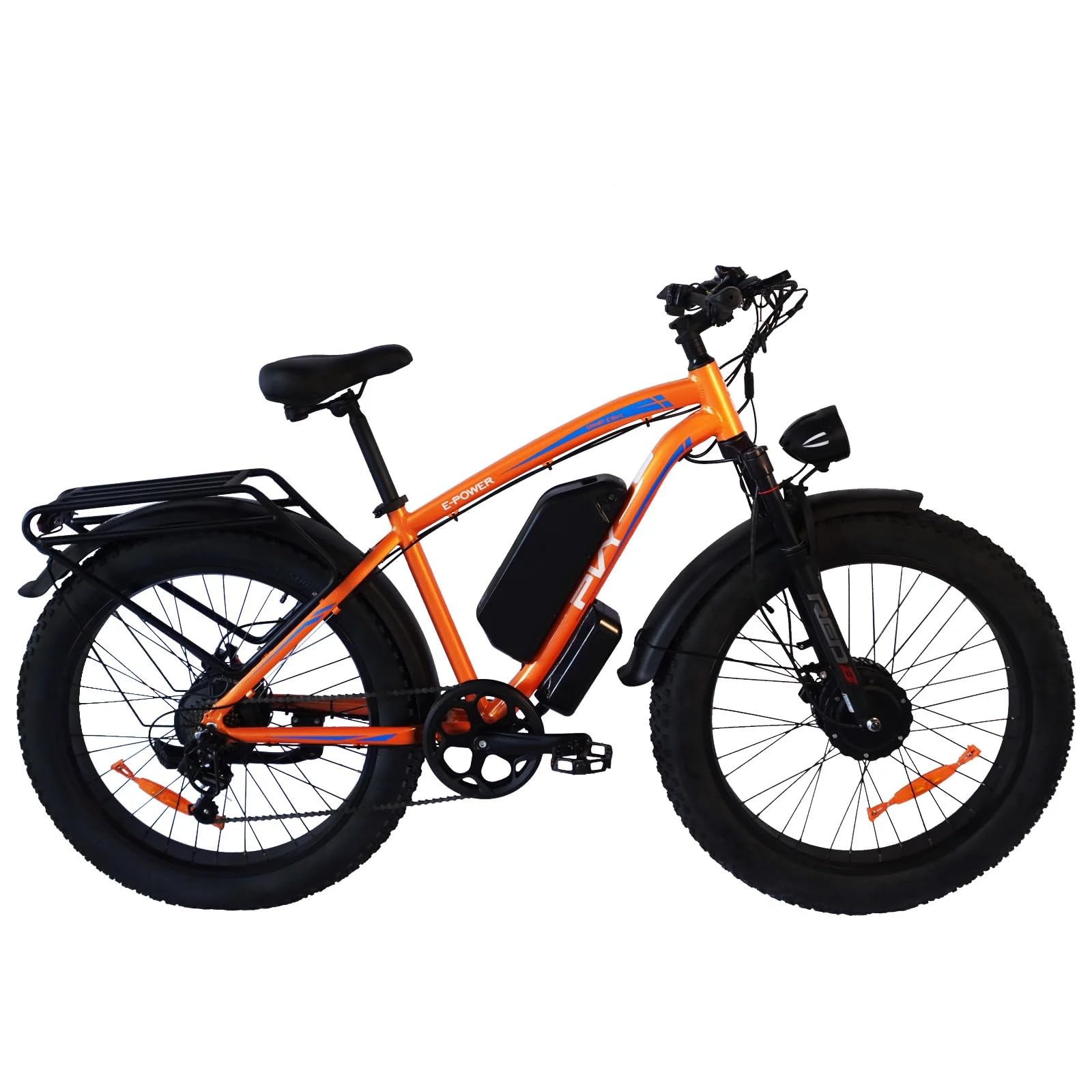Vélo Électrique Adulte, Double Moteur 250W, Batterie Amovible 48V 25Ah 150KM, Vélo de Ville 27.5 Pouces, Protection IPX7, Freins Hydrauliques, Écran LCD, 7 Vitesses