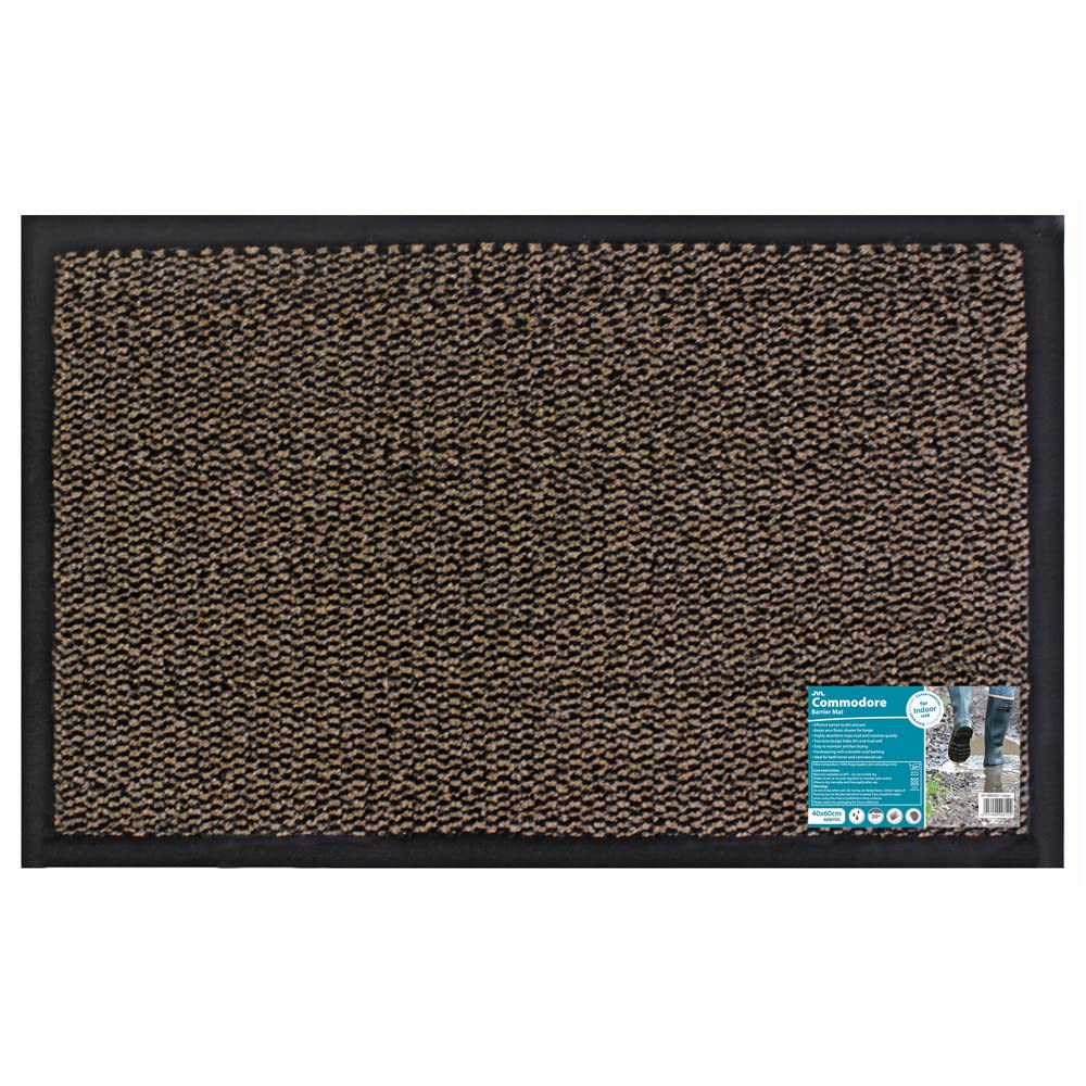Jvl Heavy Duty Commodore Backed Barrier Door Floor Mat40X60CmBrown from B&Q