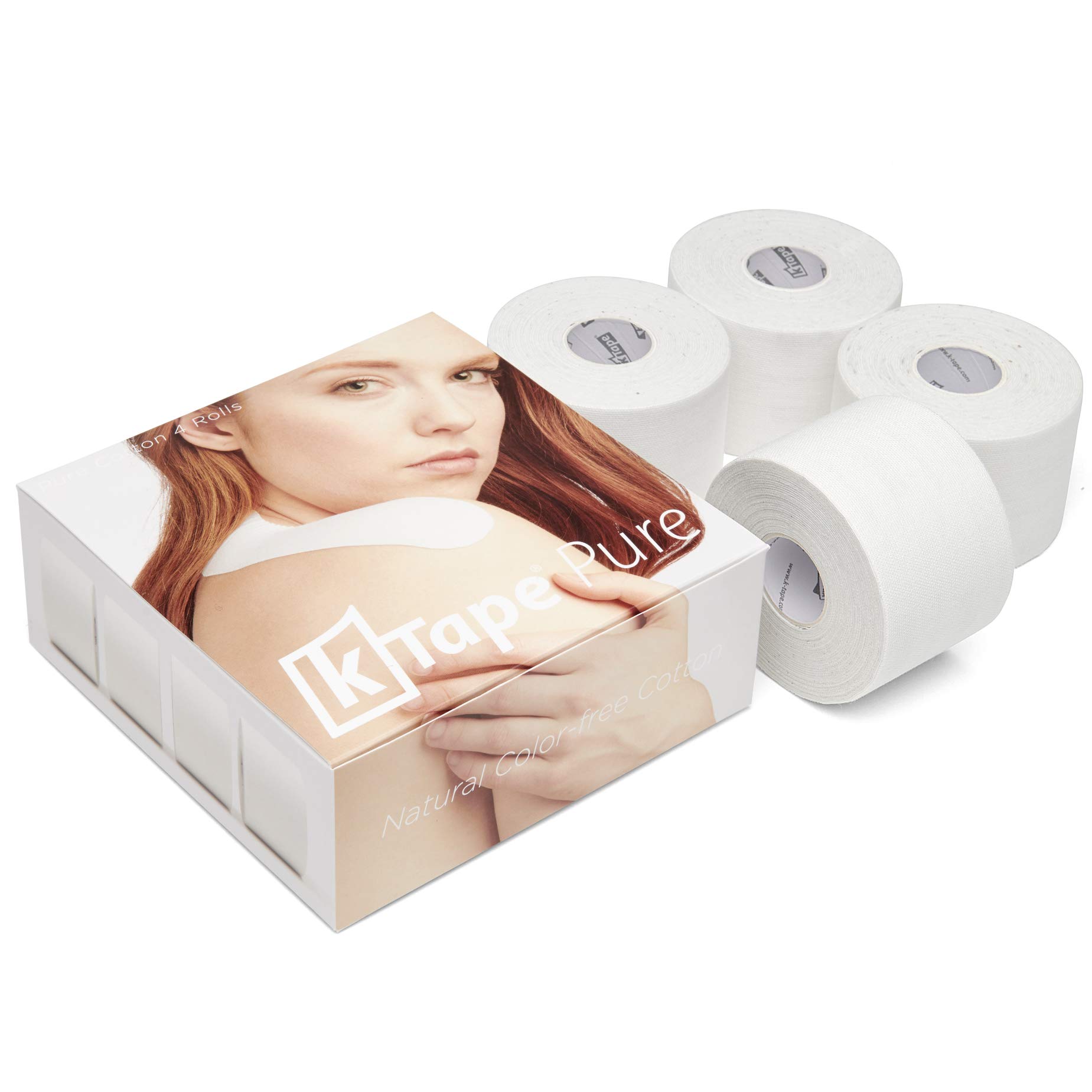K-Tape® Pure Box of 4 (4 rouleaux de 5 cm x 5 m chacun)