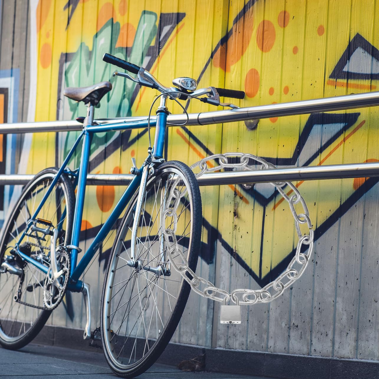 Toyvian Cerradura De Cadena Antirrobo Para Bicicleta Robusta y Portátil Para Seguridad Viajes y Almacenamiento Casa