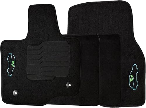 Miniatura 8 de ecoMats Alfombrillas de alfombra personalizadas para Ford F150 de 2015 a 2021 con almohadilla antideslizante para el talón y cerraduras de