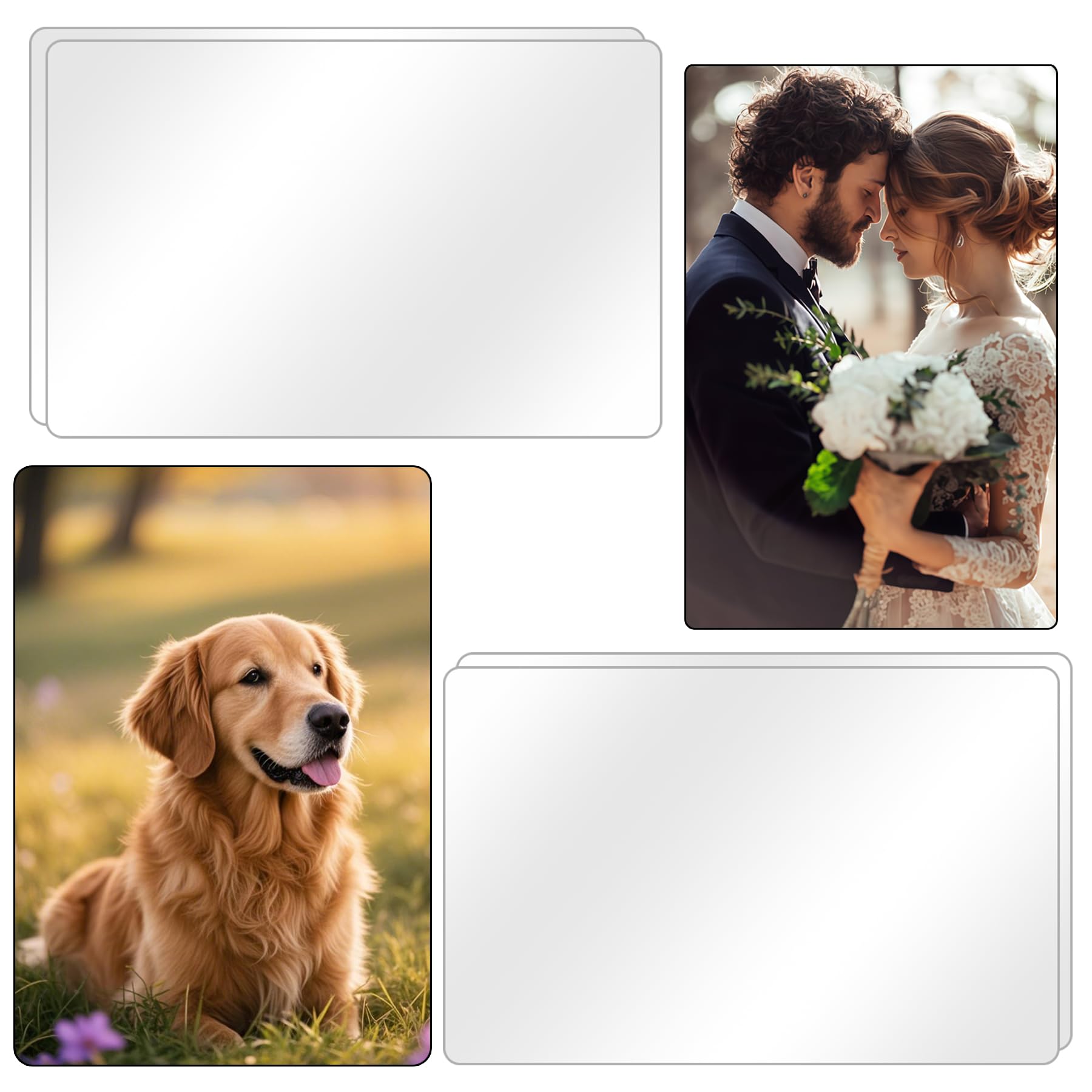 4 Pack 8x10 Inch Sublimation Metal Blanks 0.45mm Aluminum Photo Sign Blanks for DIY Heat Press Printing Wall Art Personalized Posters Home Decor White Finish (8×10, 4PCS)