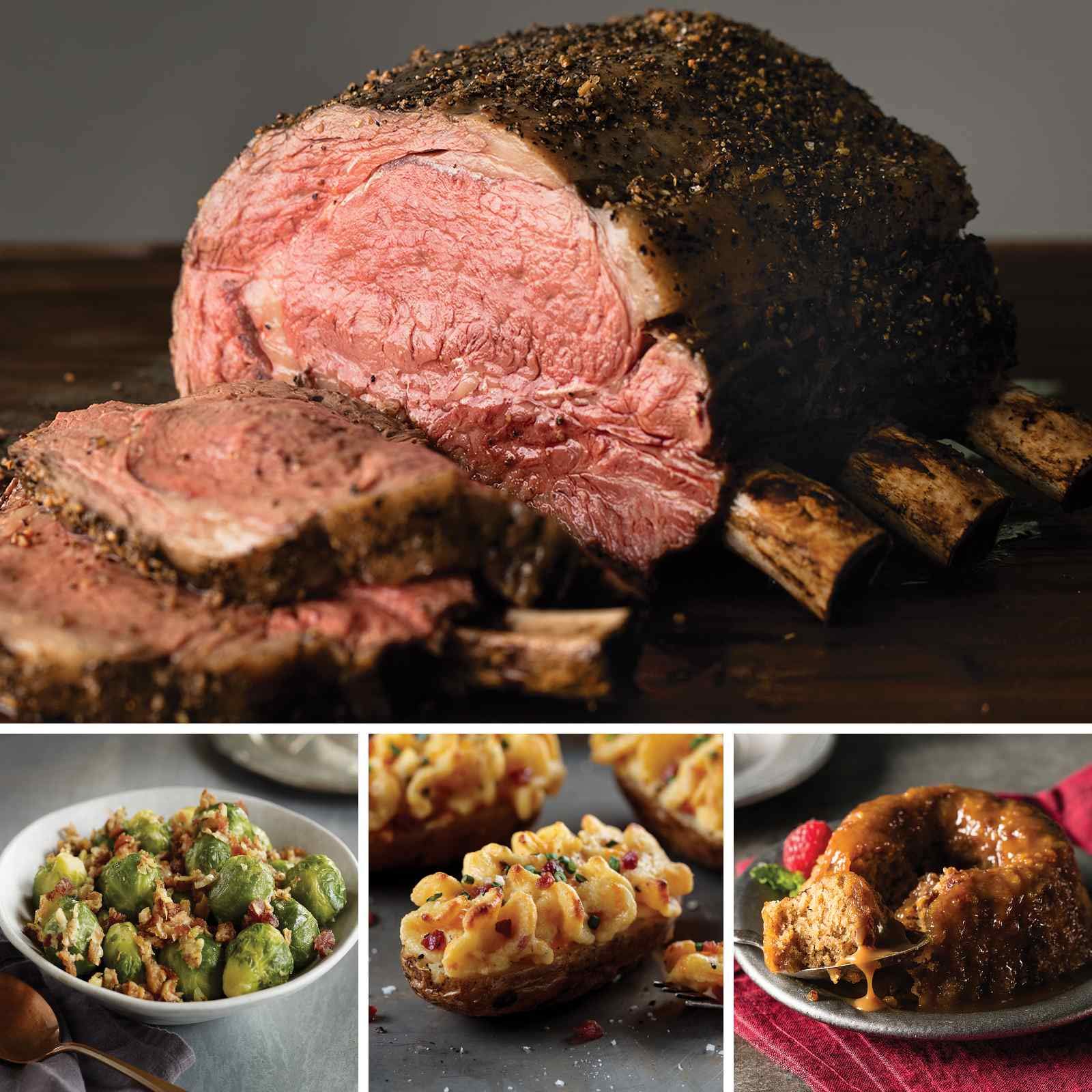 Omaha Ribs Buy Omaha Steaks Prime Rib Roast Holiday Banquet (19-Piece with -In ...