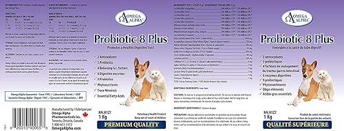 Miniatura 3 de Probiotic 8 Plus - Probióticos para mascotas  Enzimas y fibra para la digestión  Suplemento digestivo de hierbas naturales  Reduce la indigestión