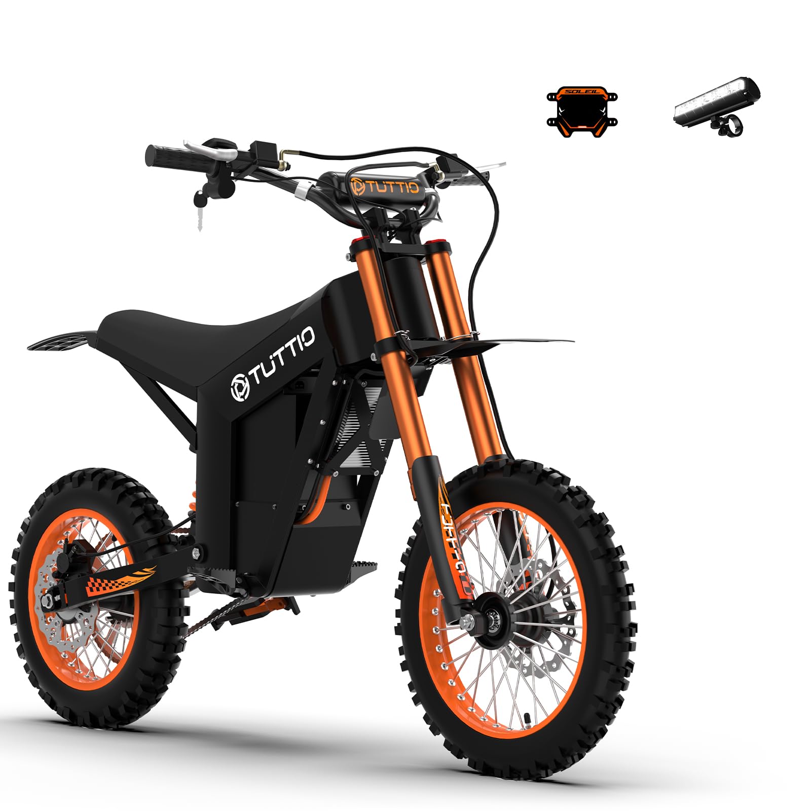 Tuttio Electric Dirt Bike Teens Adults Electric Bike 48V 21AH Removable Battery with Hydraulic Brakes (21AH Dirt Bike)