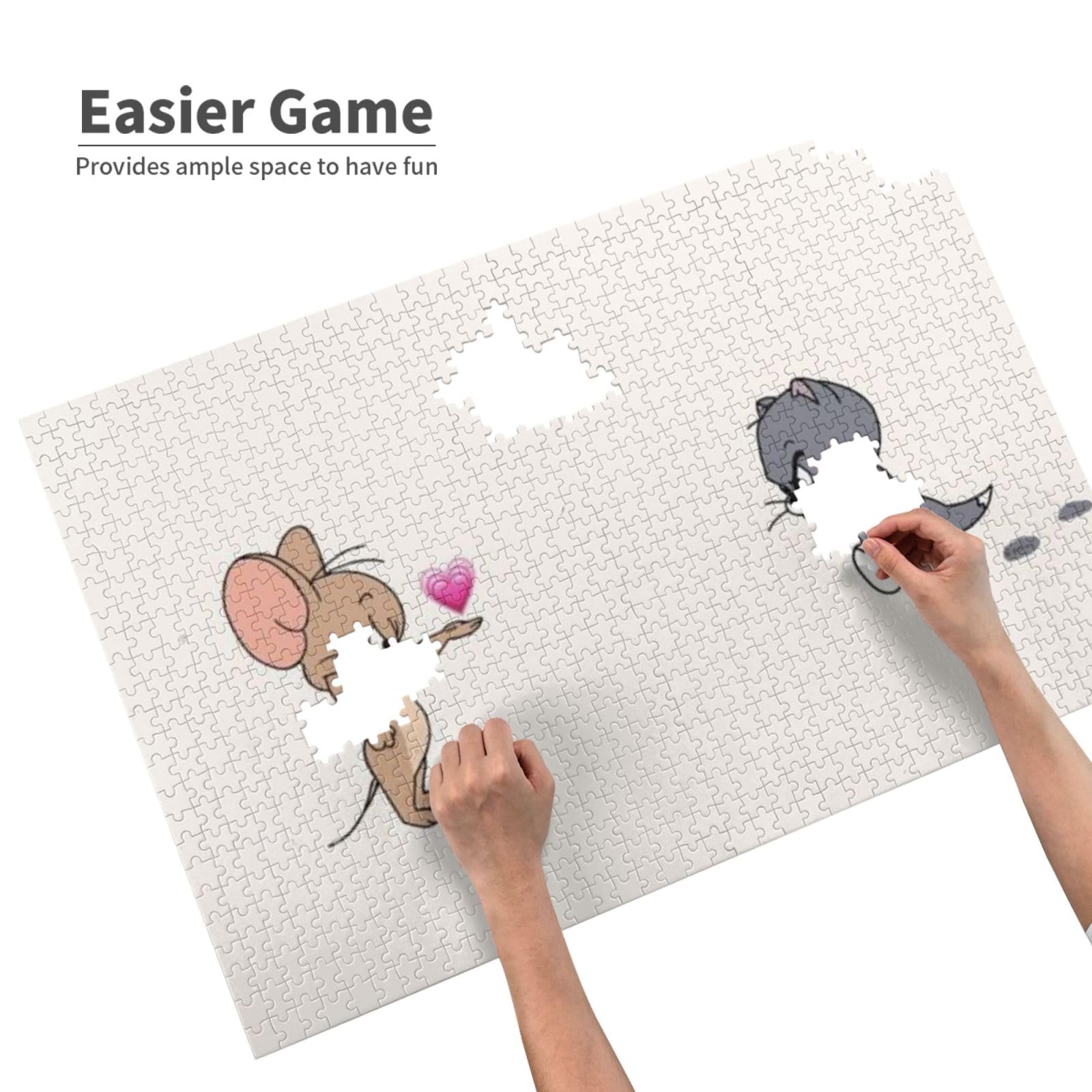 トムジェリ　1000ピースジグソーパズル Amazon.co.jp: 1000ピース ジグソーパズル トムとジェリー