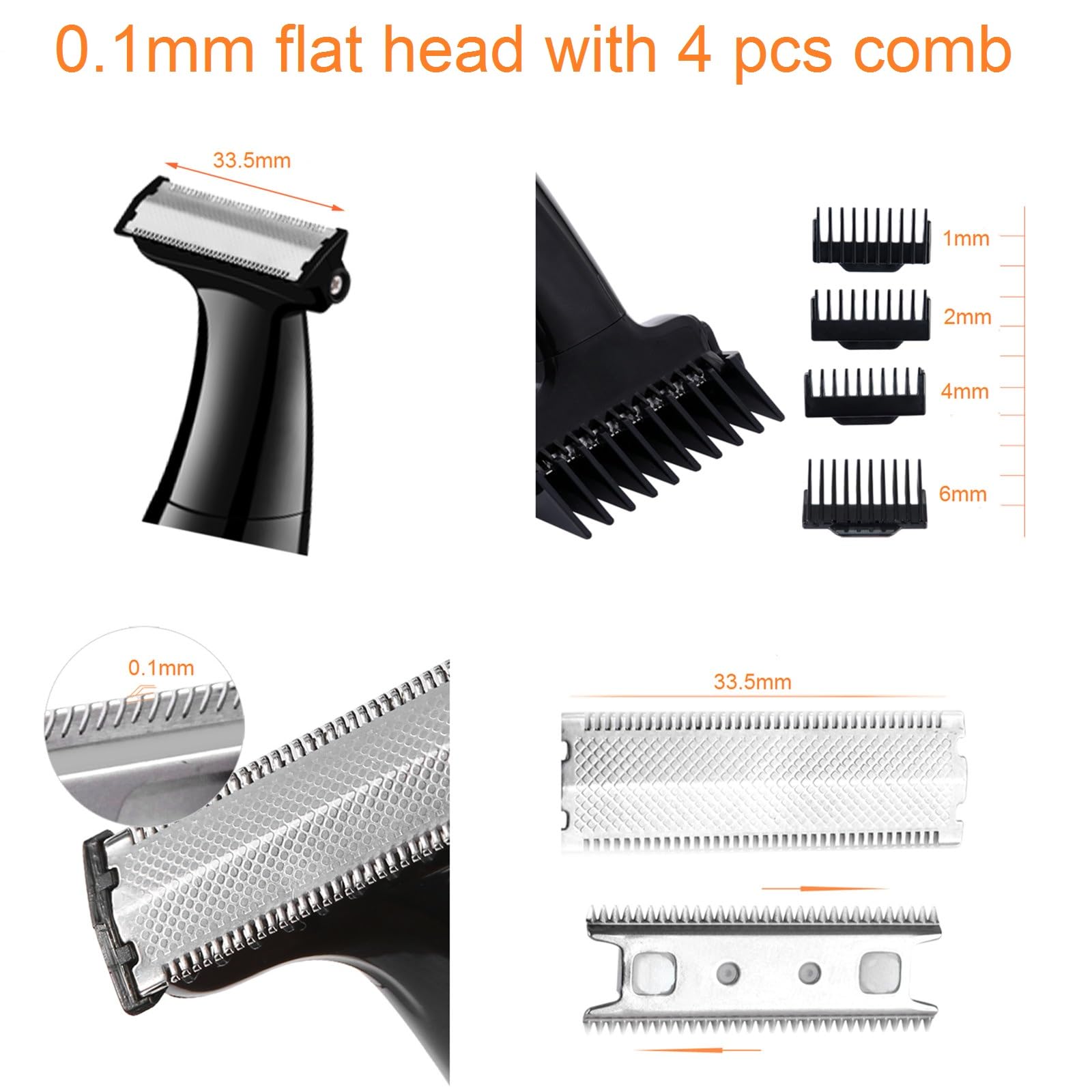 Rasoio pubico da uomo,Clipper intimo maschile,Rasoio inguinale asciutto bagnato,Rimozione dei capelli del corpo elettrico,Rasoio stile barba e baffi,Mini rasoio portatile testa calva,Kit per