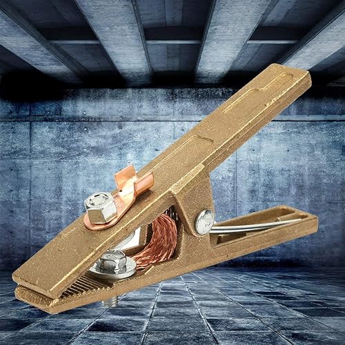 Miniatura 5 de Fafeicy Abrazadera de tierra de la soldadura de tierra de la forma de latón para la máquina de soldar (300A)