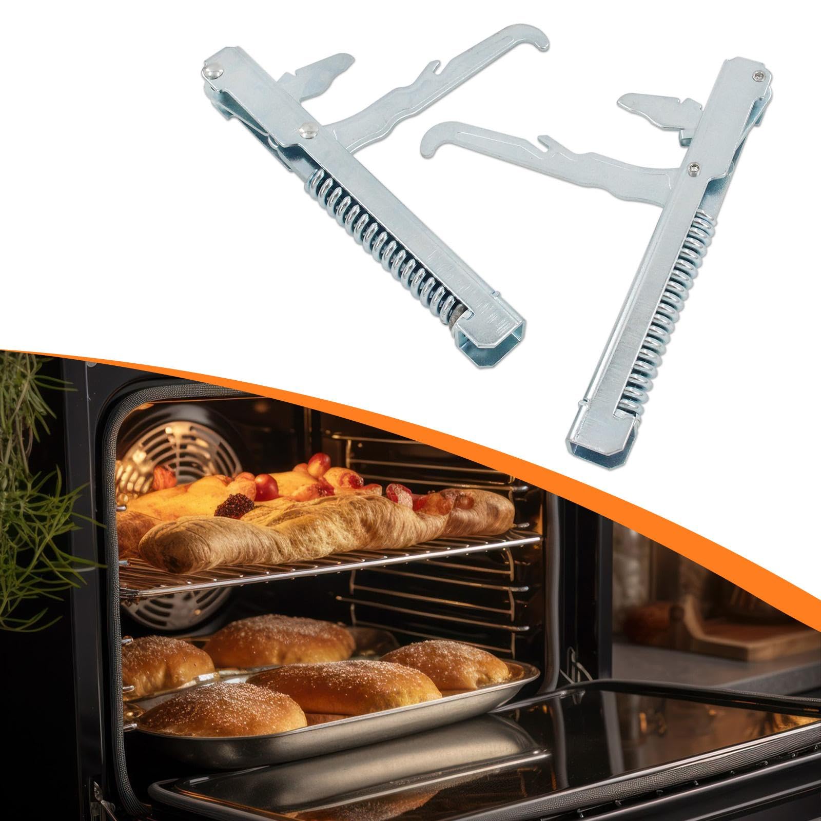 2 Piezas de Bisagras para Puerta de Horno, Bisagras Metálicas para Puerta, Accesorio, Pieza de Repuesto, para Varios Modelos de Electrodomésticos Y Ho