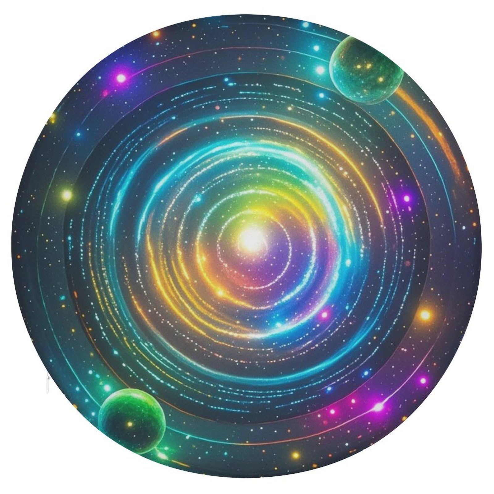 LZQPOEAS jpg Swivel Seat Cushion with Supportive Memory Foam Comfort Round Bar Stool Cushion 15.3" Diameter Rotating Seat Cushions Fashion Chair Pad for Car Office Home