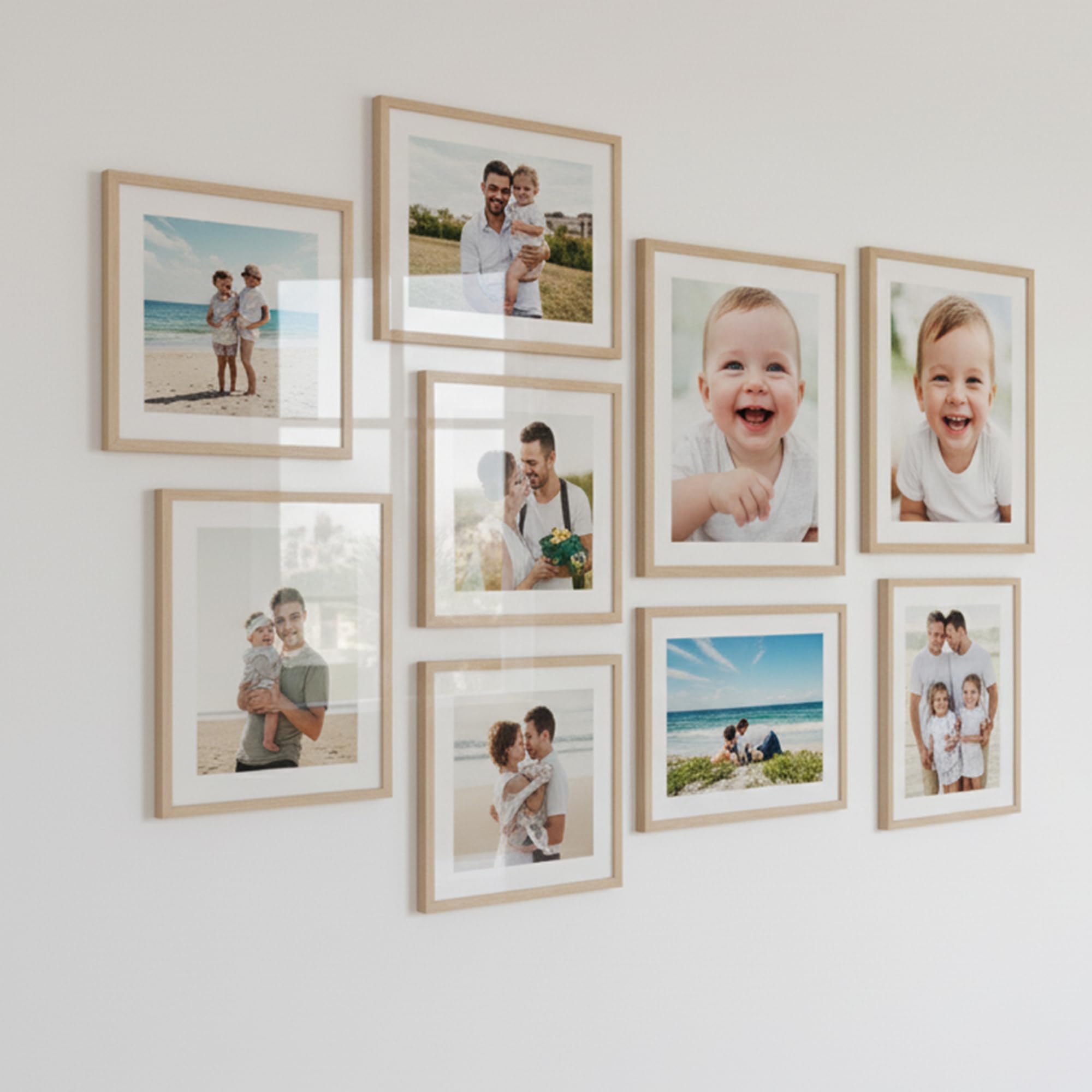 kotart Photo Frame For Wall | Aesthetic Collage Picture Frames For Wall Decor | Rectangular Photo Frames For Home Decor Office Livingroom Bedroom | Set of 9-image-8