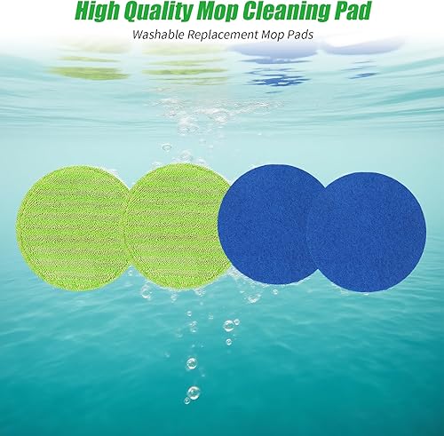 Miniatura 6 de Trapeador eléctrico giratorio, almohadilla de limpieza máxima de 13 pulgadas, trapeador eléctrico inalámbrico, limpiador de piso laminado para