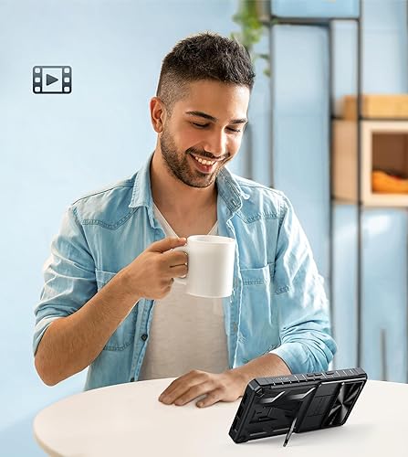 Miniatura 9 de FNTCASE Funda para Google Pixel 6a protección de grado militar a prueba de caídas, funda protectora resistente para teléfono Pixel 6a con soporte y