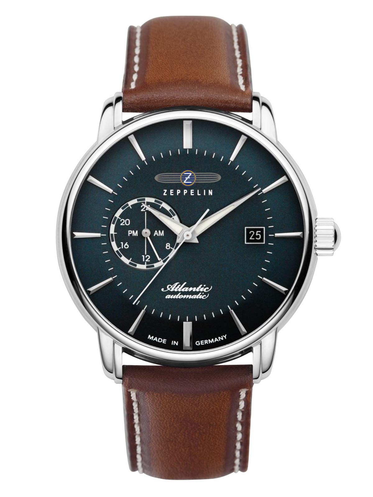 Atlantic 8470 Men's Watch with Leather Strap Automatic Date