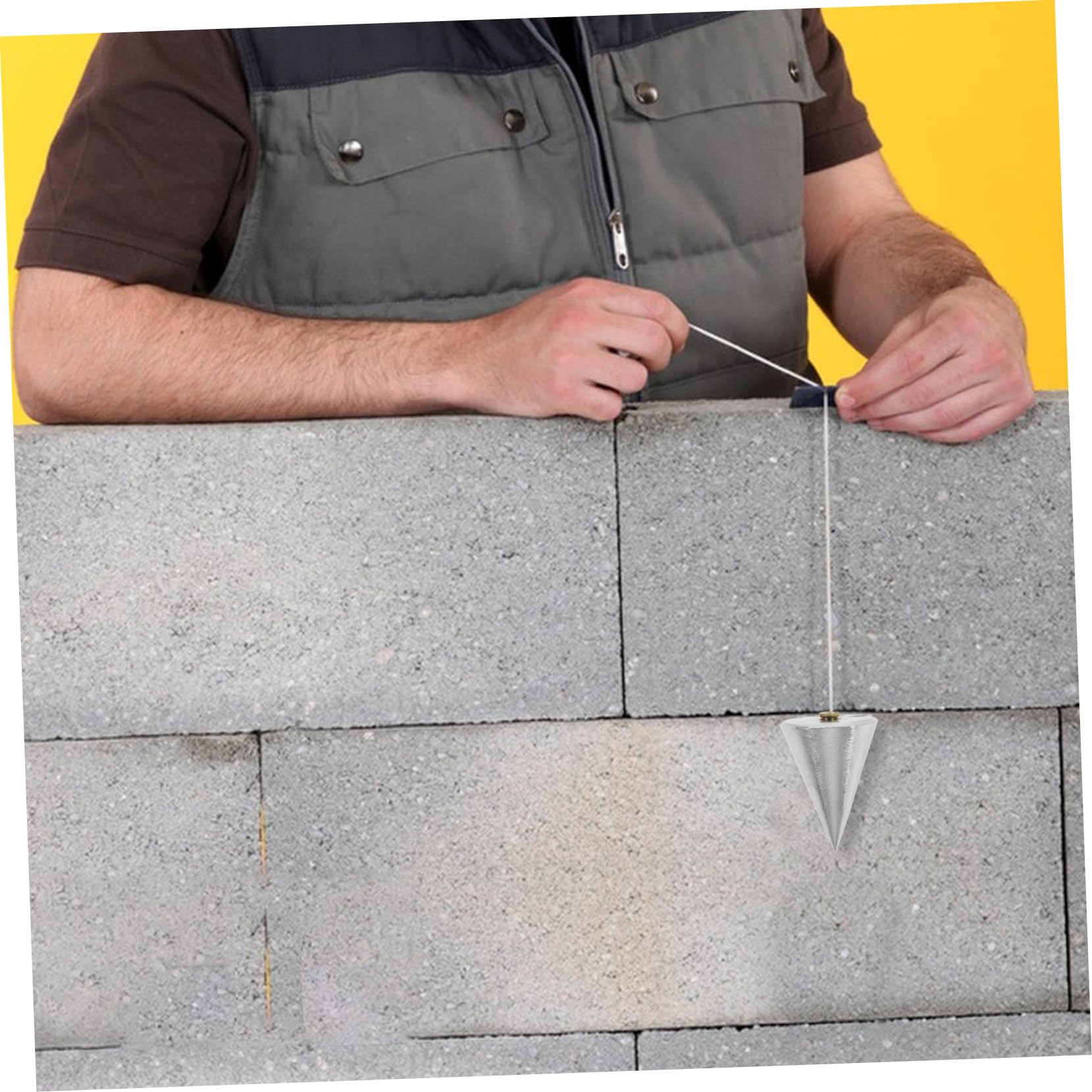 jojofuny 4pezzi Strumento Di Misurazione Verticale Per Edilizia e Falegnameria Di Precisione Per Allineamenti e Decorazione Resistente Alla e Multifunzionale Design Con Filo Sospeso