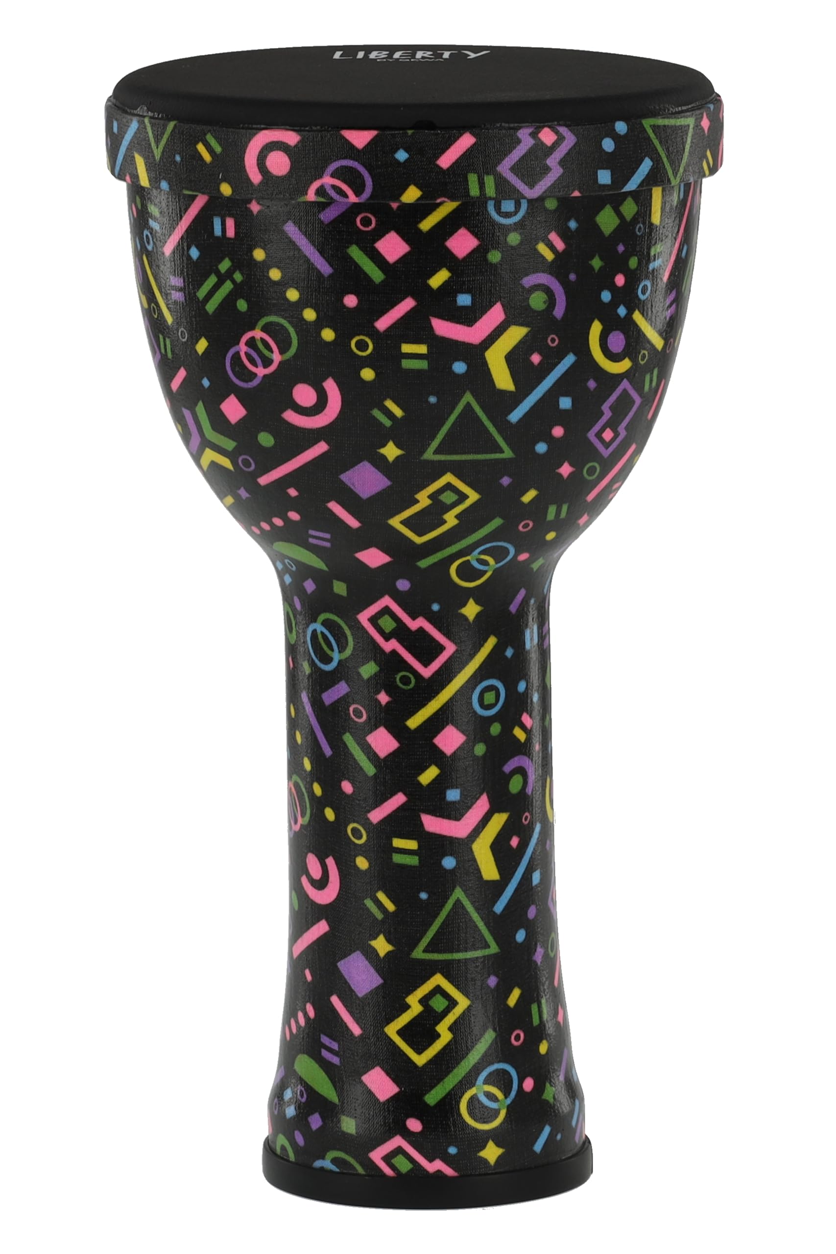 GEWA Liberty Djembé Nestable - Diametro: 8" (20,3 cm) - Altezza: 16,5" (41,2 cm) - Motivo: Crazy Neon