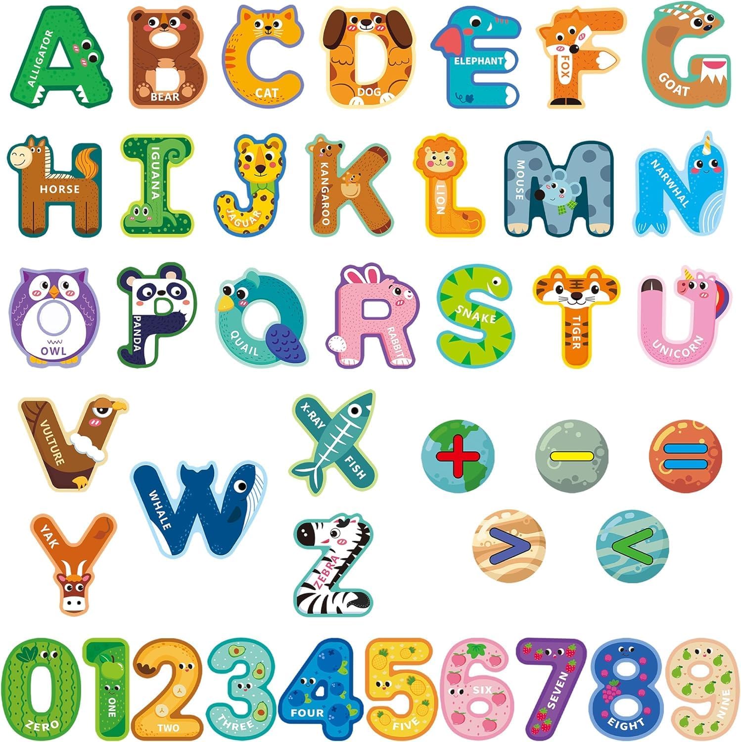 Alphabet Magnet, Fridge Magnets for Toddlers 1-3, Magnetic Alphabet Letters, ABC Magnets for Toddlers 1-3 Refrigerator, Baby Fridge Magnet (Uppercase Letter+Numbers C)