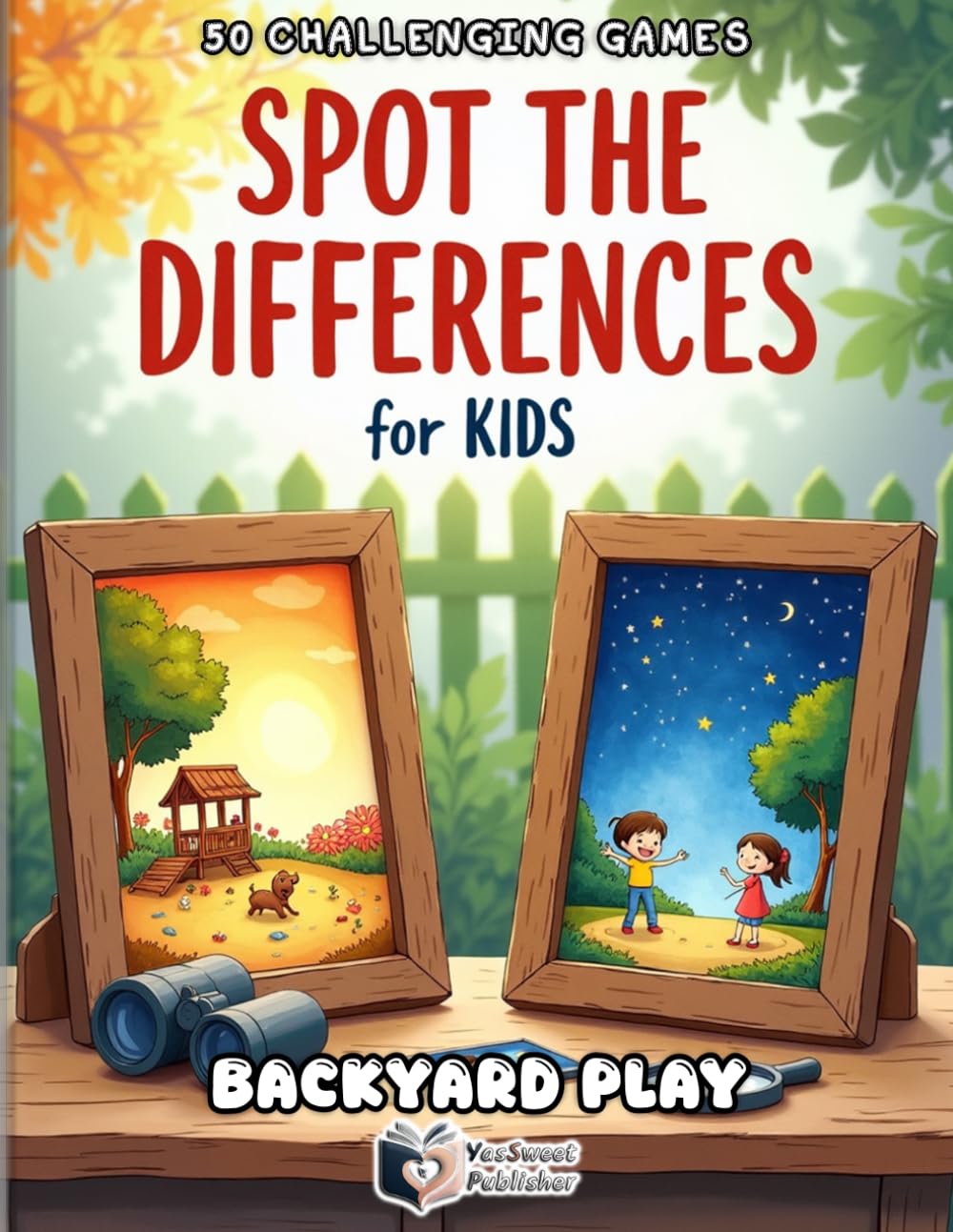Spot the Differences for Kids: Backyard Play: 50 Colorful Puzzles and Challenging Games to Test Focus and Observation – Includes Built-in Score Tracker and Challenge Mode for Super Detectives