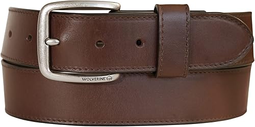 Wolverine Men's Full Grain Leather Workwear Heavy Duty Durable Everyday Classic Casual Metal Buckle