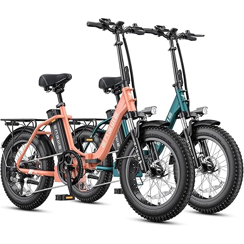 ENGWE 1125W/750W Electric Bike for Adults, L20 2.0 20''×3.0" Fat Tire Electric Bicycle 52V/36V 13Ah Removable Battery Max Range 68/62Miles & 28/20MPH for Urban Commuters, Dual Suspension