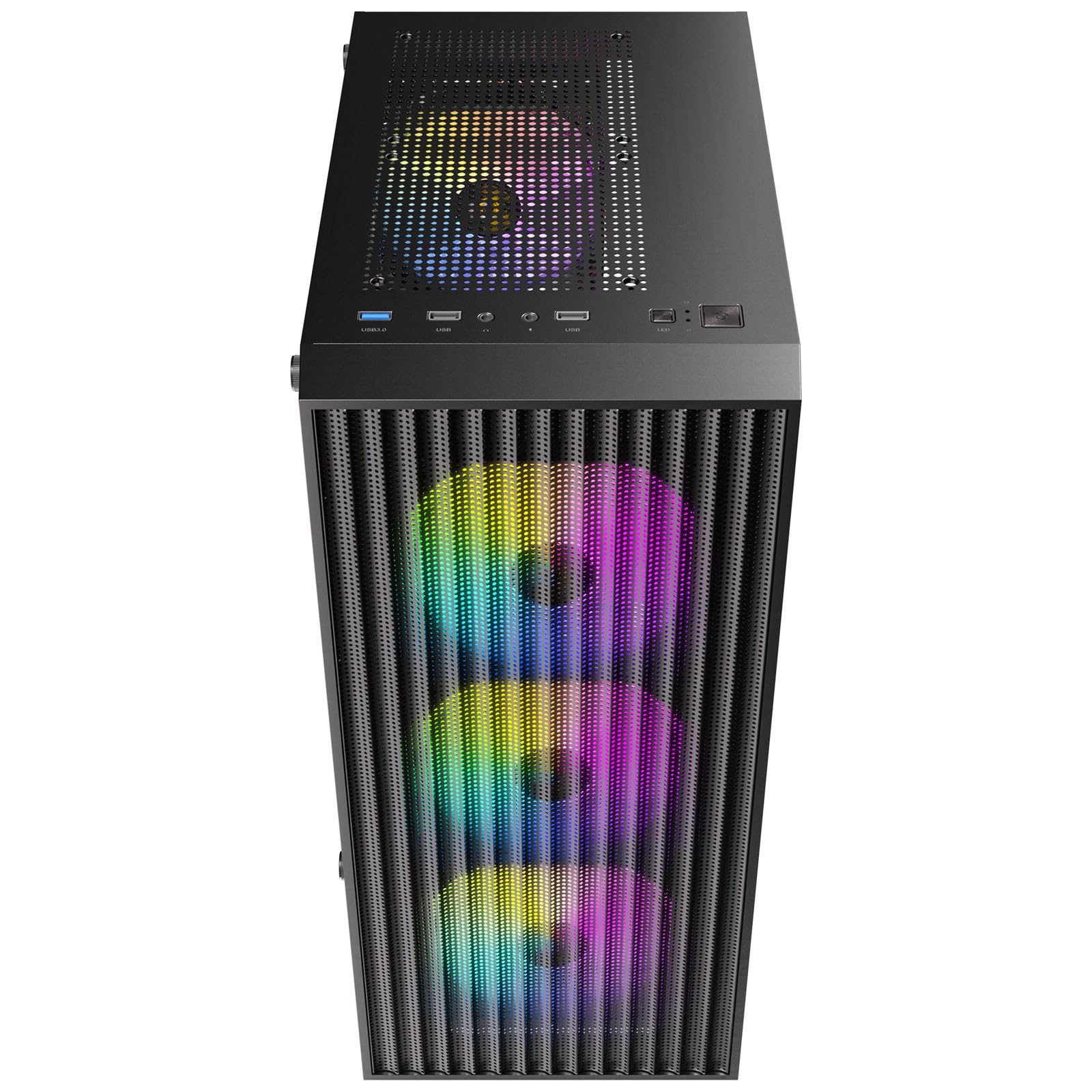 ANTEC AX27 RGB Elite PC Boîtier Midi Tower Gaming ATX, Noir