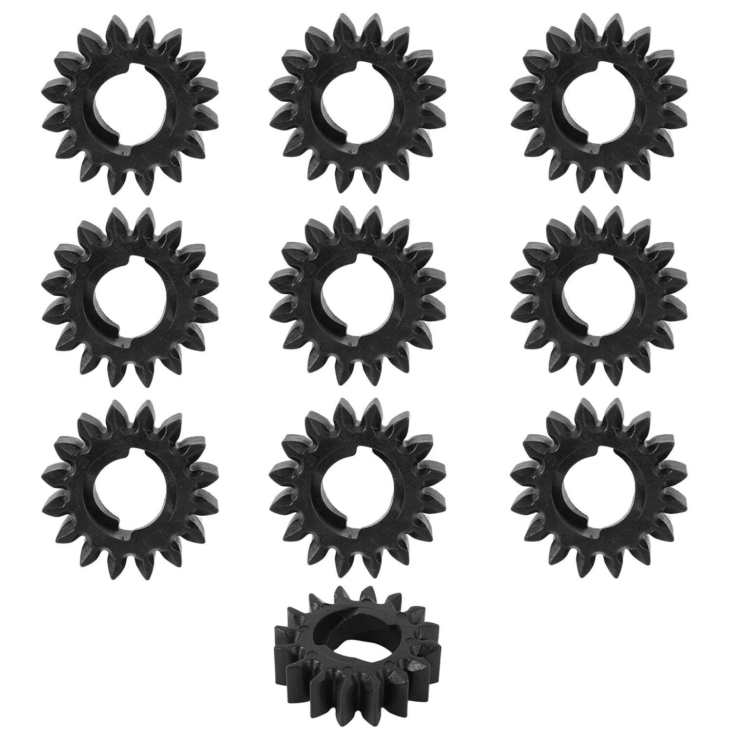 10pcs 695708 Starter Pinion Gear Replacement, 16 Tooth Starter Gears Compatible with Briggs & Stratton Engines 280104 693058 693059