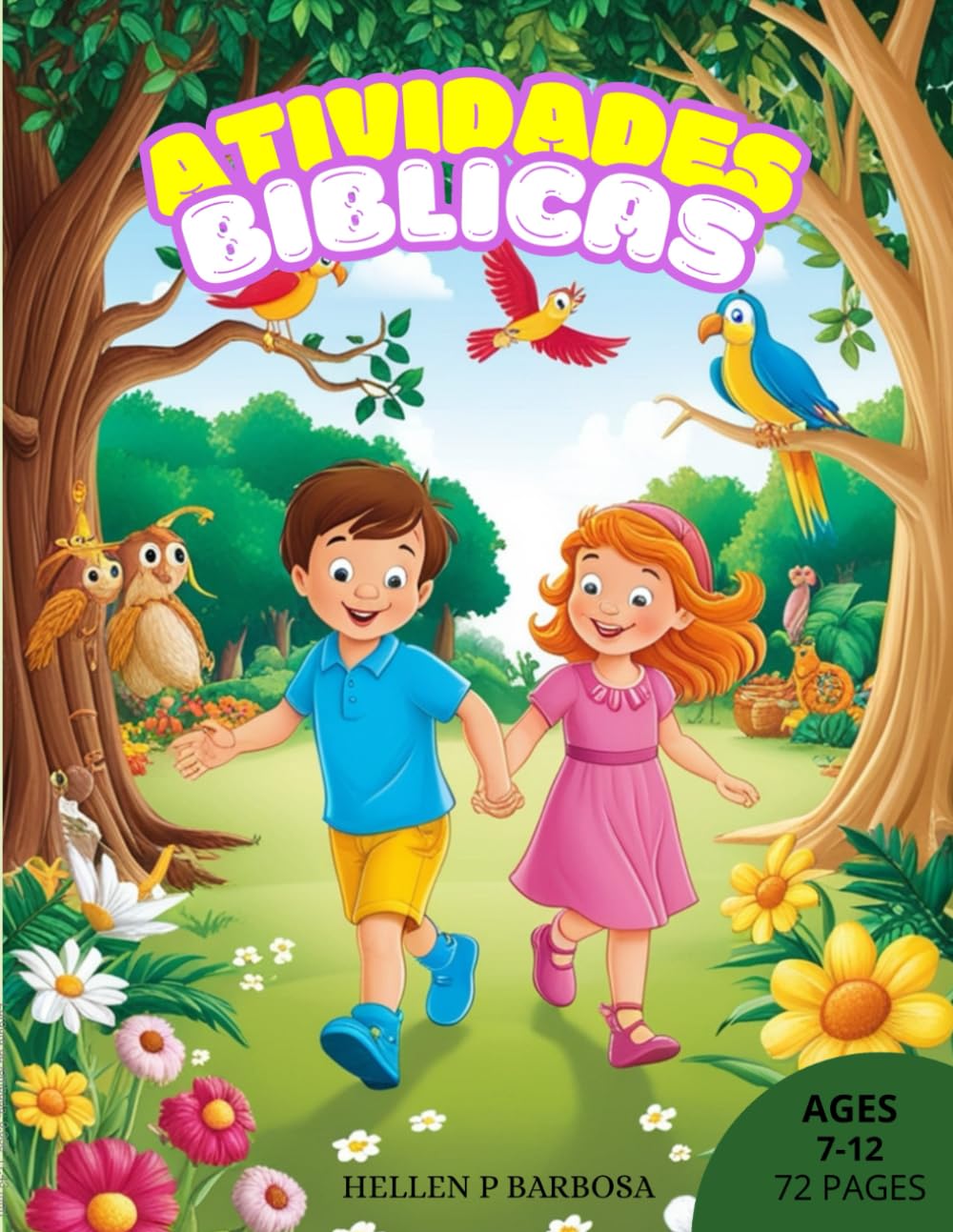 ATIVIDADES BÍBLICAS: Bible Coloring Book for kids in Portuguese