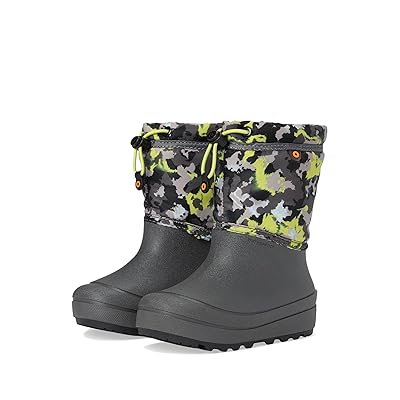 Bogs Kids Snow Shell Boots Camo Texture (Toddler/Little Kid/Big Kid) Kids Shoes Gray