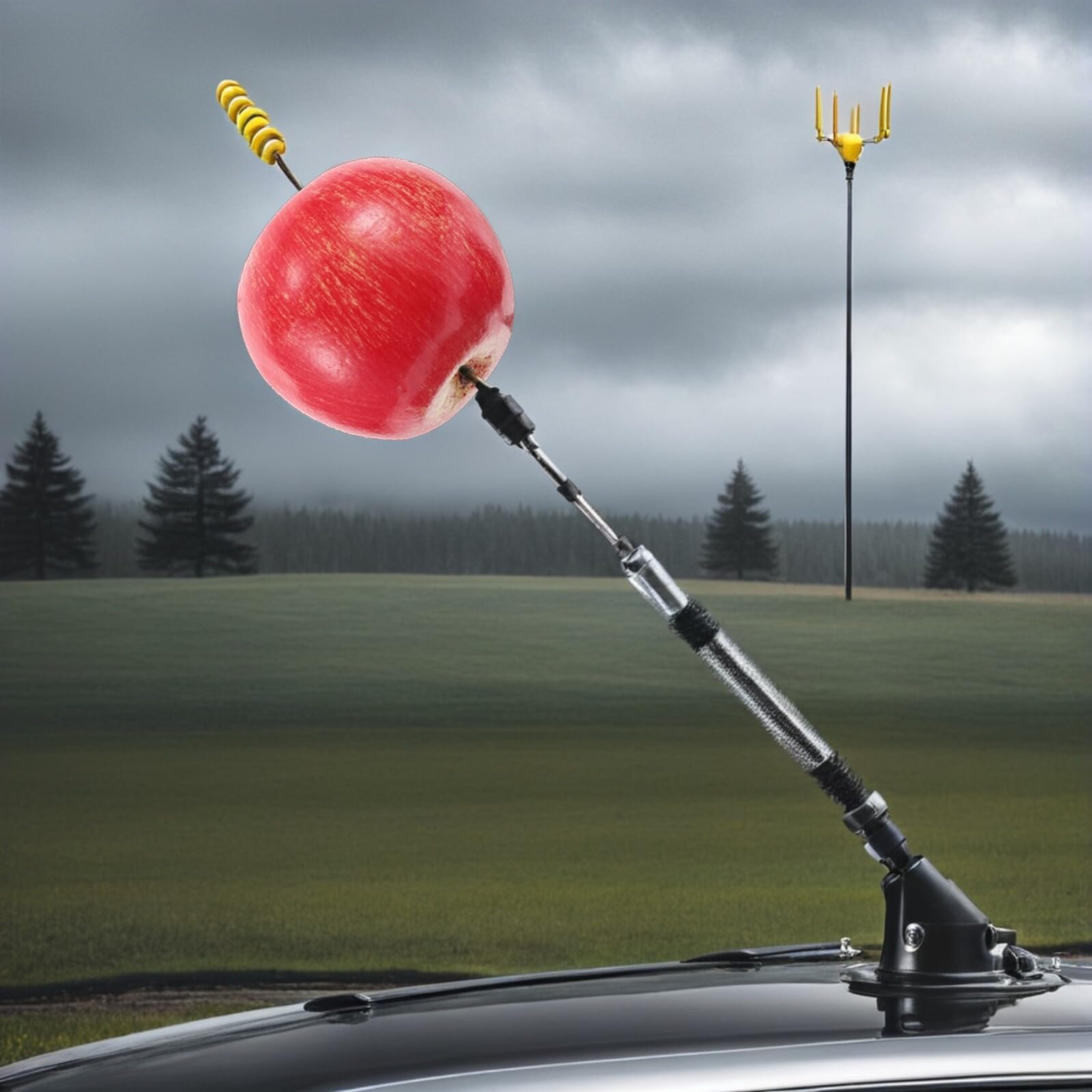 2piezas Decoración de Antena de Techo Accesorios de Radio para Coche Adorno para Antena de Coche para Fiestas y Eventos Festivos