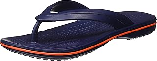 PARAGON Men's Navy Blue-Orange Flip-Flops-9 UK/India (44 EU) (EV1129GNBO)