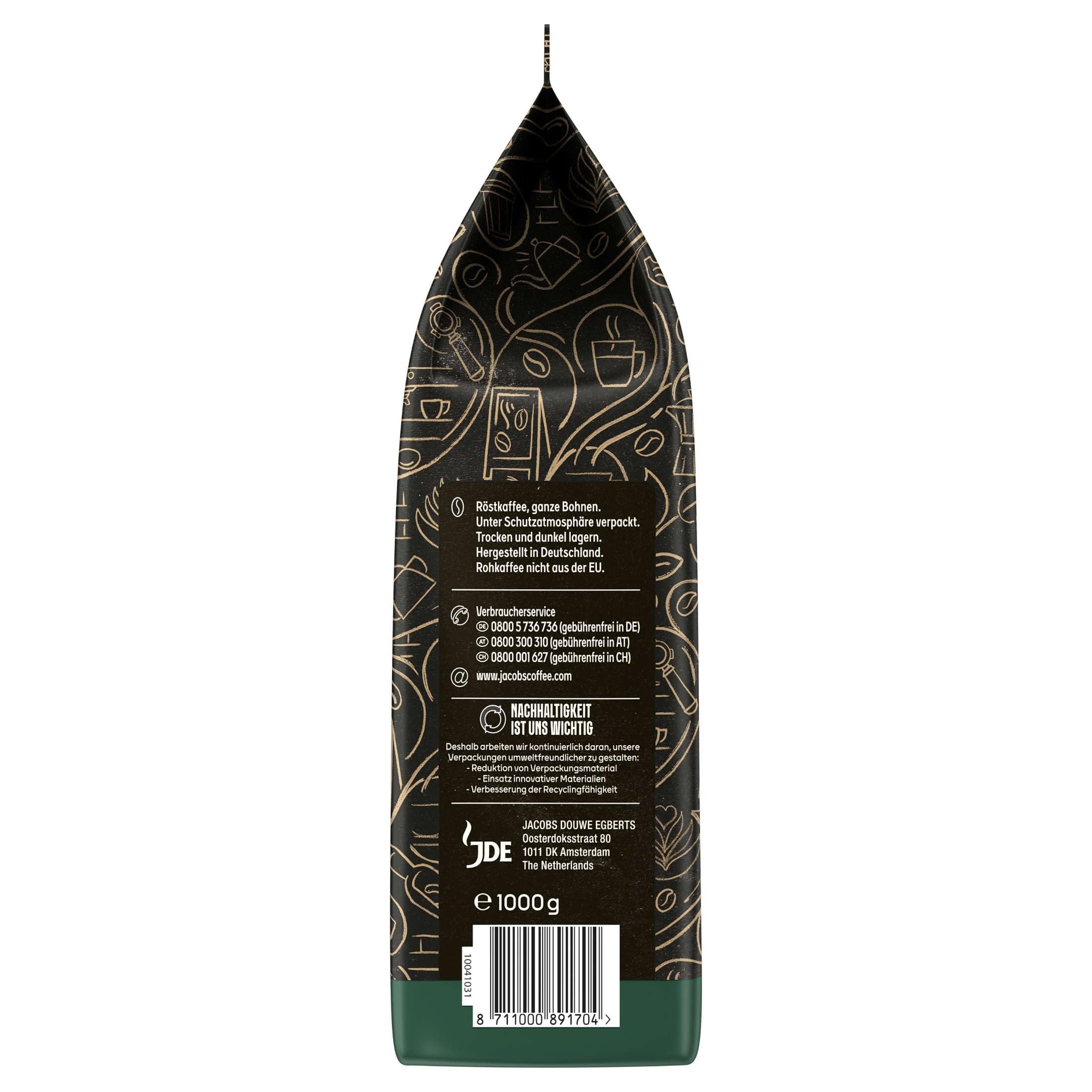 JACOBS Ziarna kawy Barista Editions Crema 4 x 1 kg cała kawa palona