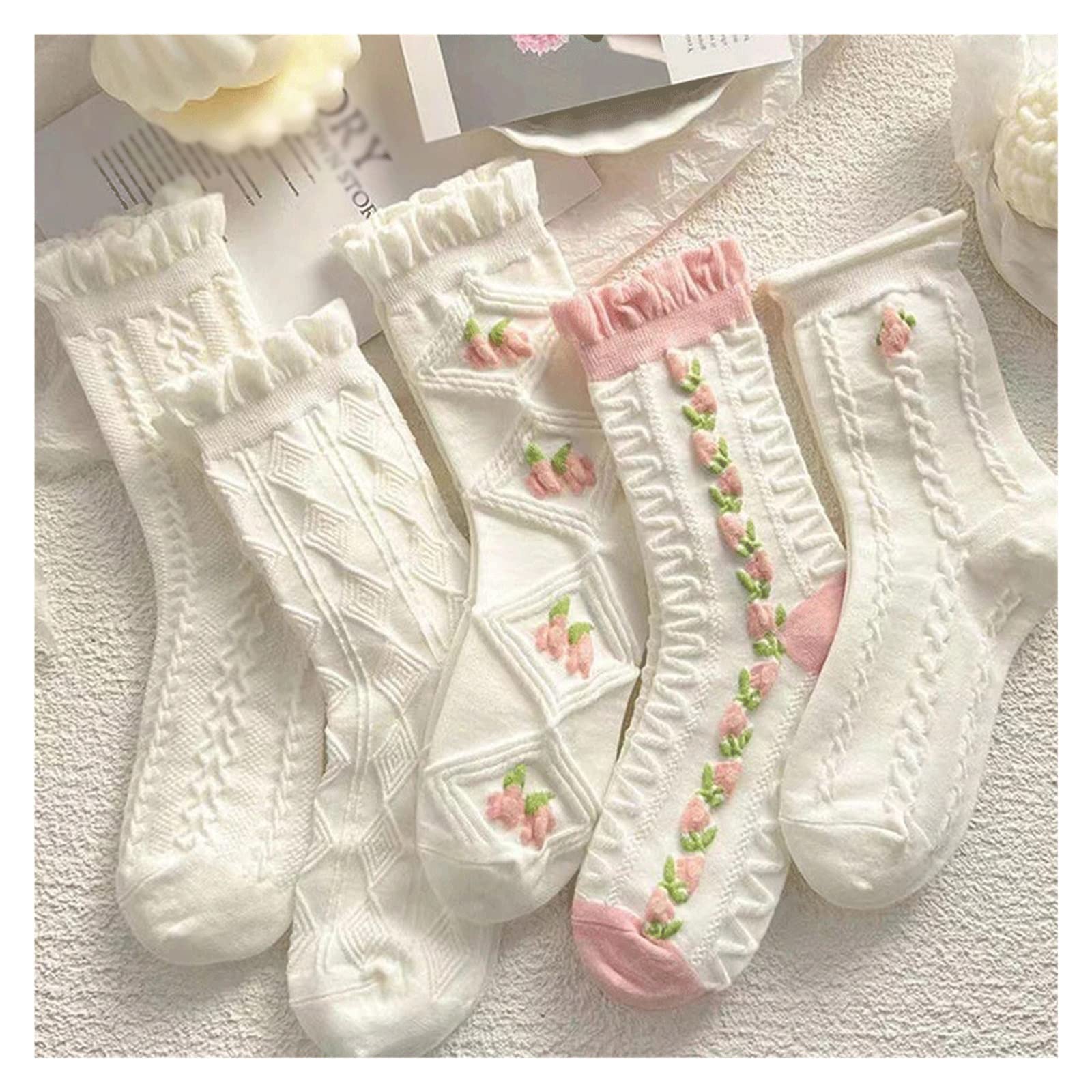 Chaussettes JK fille Lolita mignonnes idéales pour le collège et sorties