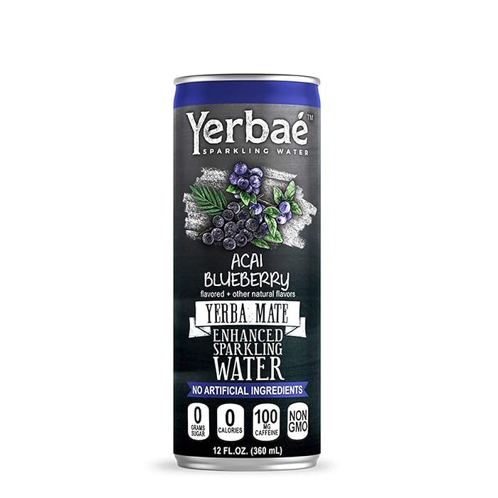 Buy Yerbae Sparkling Water Acai Blueberry Fruit Flavored Seltzer with