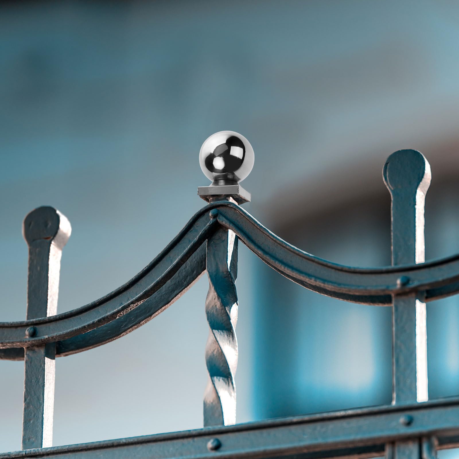 Abaodam Sfera in Acciaio Inossidabile per Recinzioni Supporto Stabile e Design Elegante per Copertura Ringhiera e Protezione Posti di Recinzione