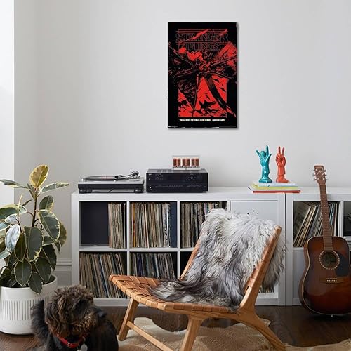 Miniatura 4 de Trends International Netflix Stranger Things Season 4 - Póster de pared para el nuevo hogar, 22.37 x 34.00 pulgadas, lienzo estirado
