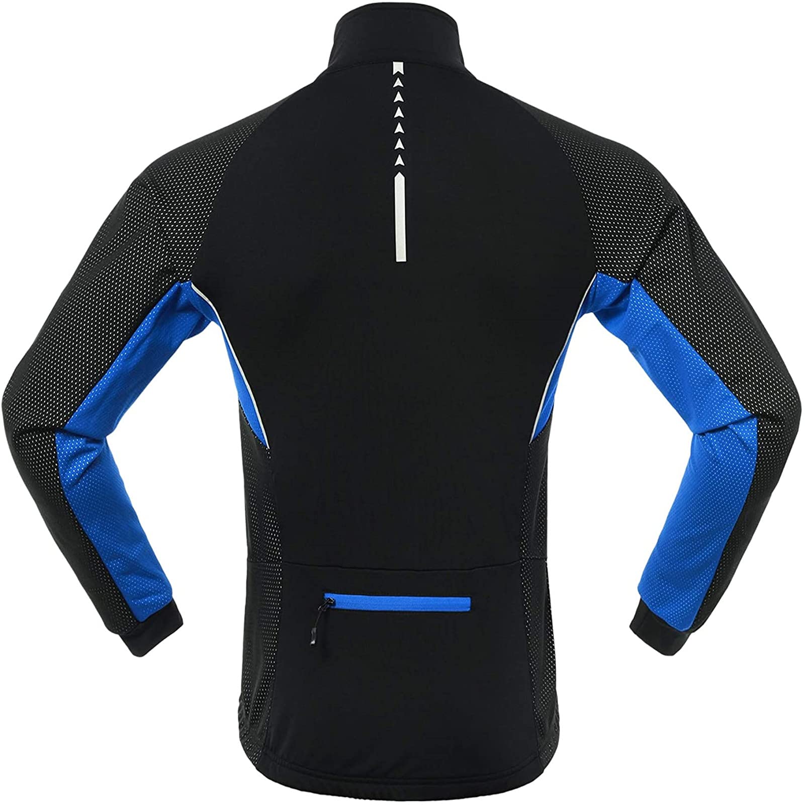 Chaqueta Térmico Ciclismo Bicicleta Running Deportes a Prueba de Viento para Hombres Mujeres, Ropa Reflectante Deportiva