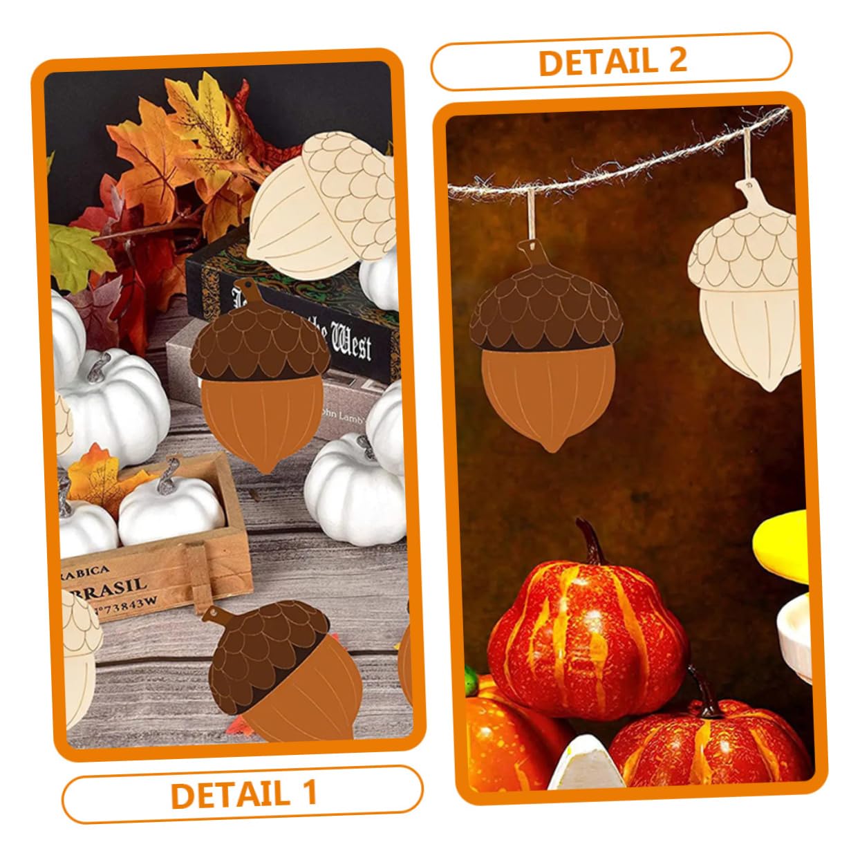 MAGICLULU 5 Sätze Holz Tannenzapfen Party Weihnachtsdekoration Anhänger 20 Stück Weihnachtsbäume Ornamente Weihnachten DIY Mini Weihnachtsbaum Ornamente Weihnachtsboxen 20 Stück * 5