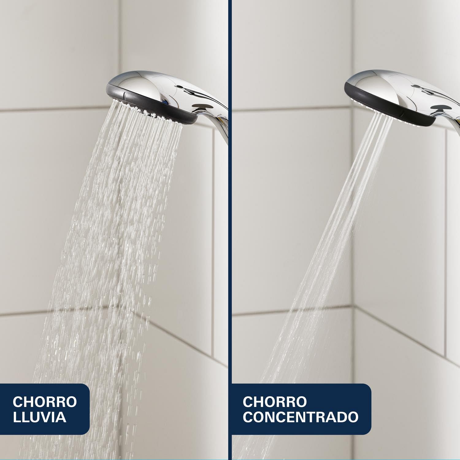 Grohe Vitalio Start System 210, Sistema de Ducha con Mezclador Termostático para Montaje Mural, Cromo, 27960001
