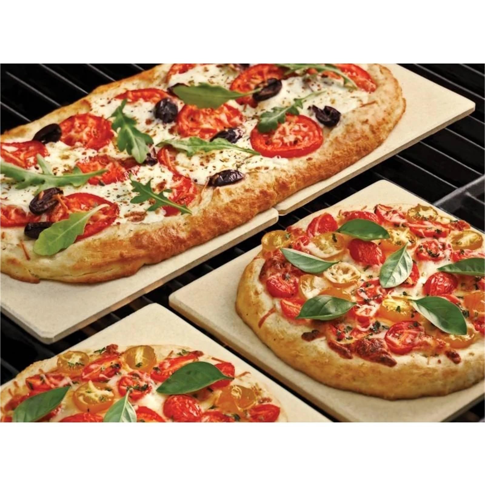 Placa rectangular de cerámica refractaria cordierita for barbacoa, Pizza, hornear, cocinar, asar, carbón, Gas, horno, piedras Para Base Crujiente(Round Dia 356x12mm)